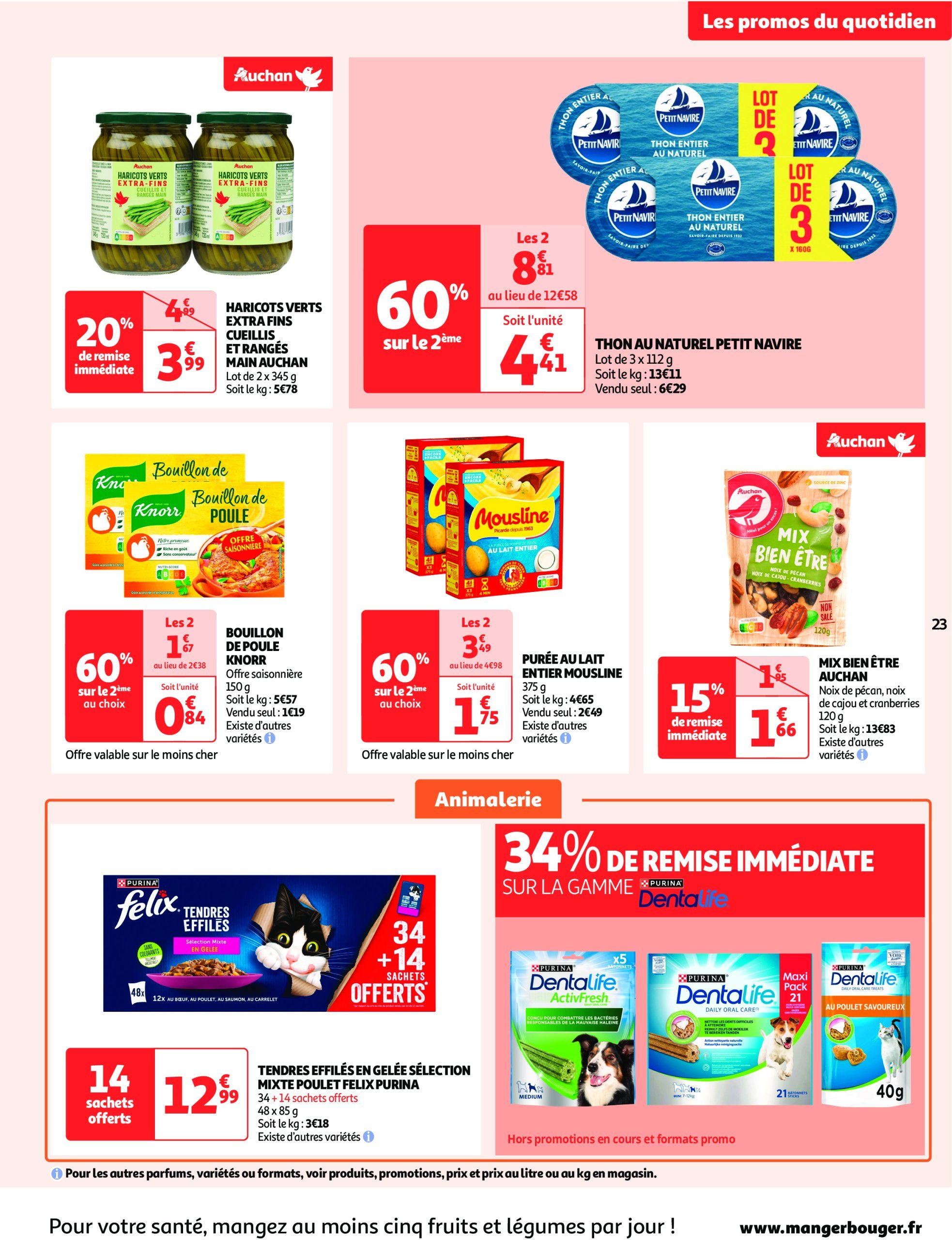 auchan - Auchan supermarché - Les gros prix on en fait des confettis dans votre super folder geldig vanaf 25/02 - 08/03 - page: 23