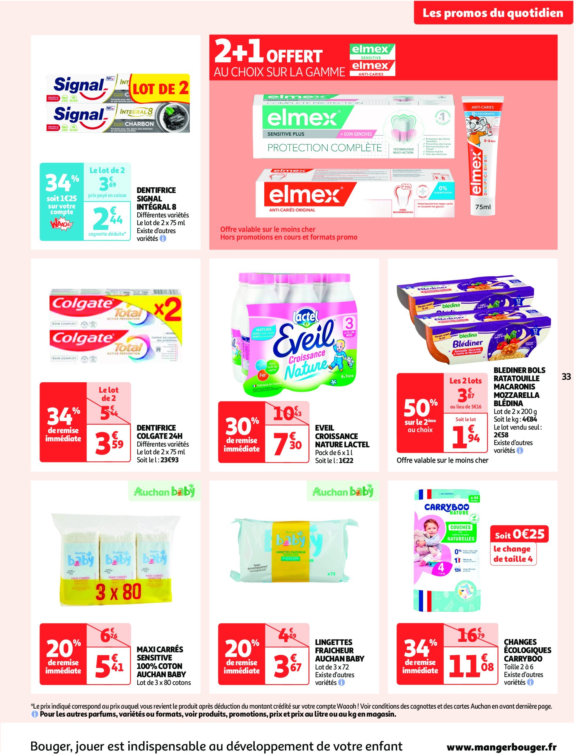 auchan - Auchan supermarché - Les gros prix on en fait des confettis dans votre super folder geldig vanaf 25/02 - 08/03 - page: 33