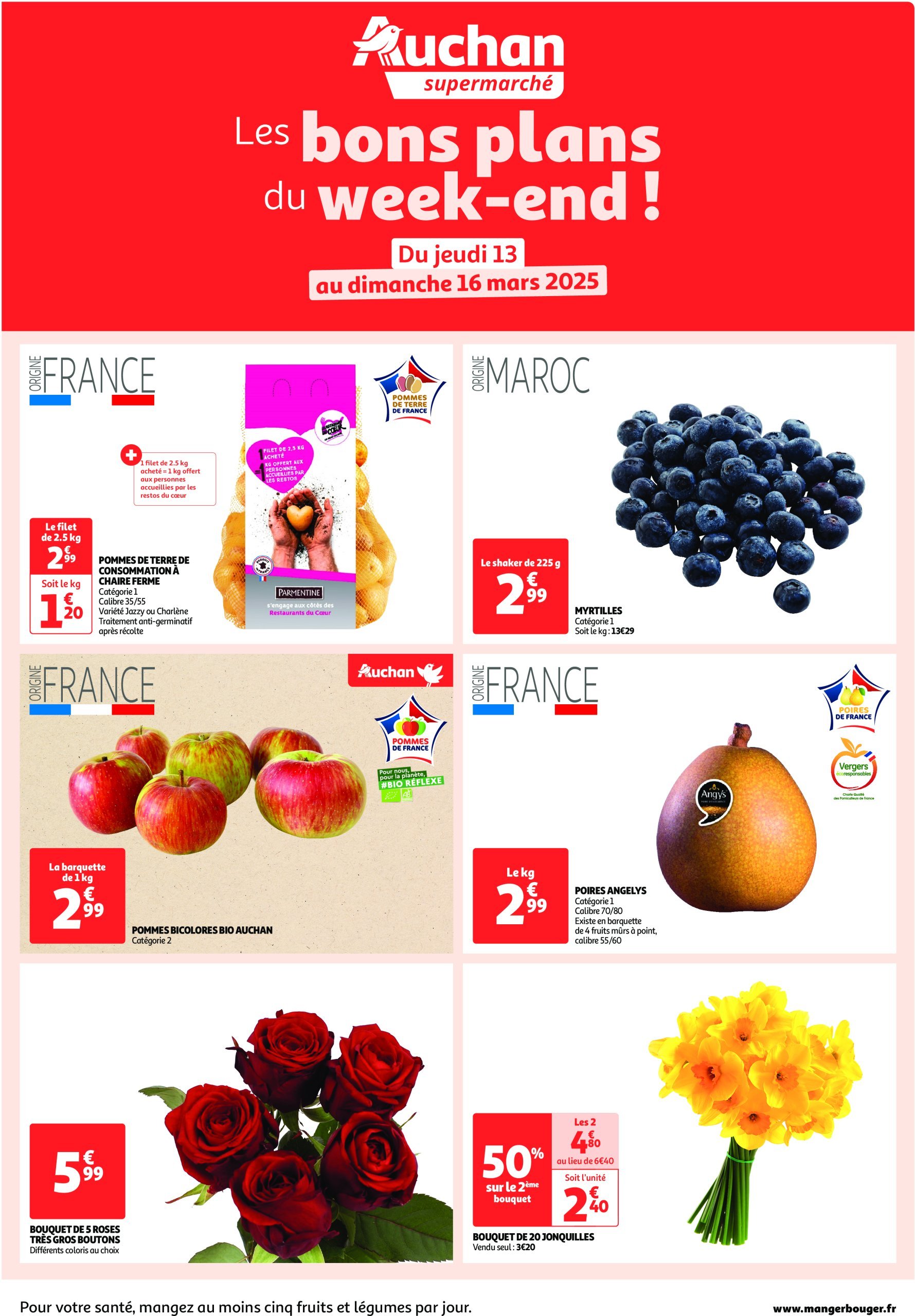 auchan - Auchan supermarché - Les bons plans du week-end dans votre super ! folder geldig vanaf 13/03 - 16/03