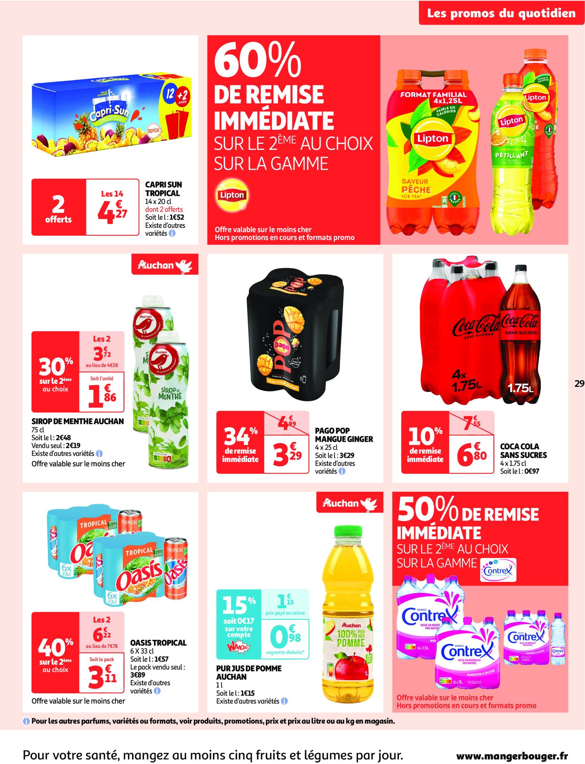 auchan - Auchan supermarché - Comme en Italie, c'est aussi dans votre super folder geldig vanaf 23/04 - 04/05 - page: 29 auchan - Auchan supermarché - Comme en Italie, c'est aussi dans votre super folder geldig vanaf 23/04 - 04/05 - page: 29
