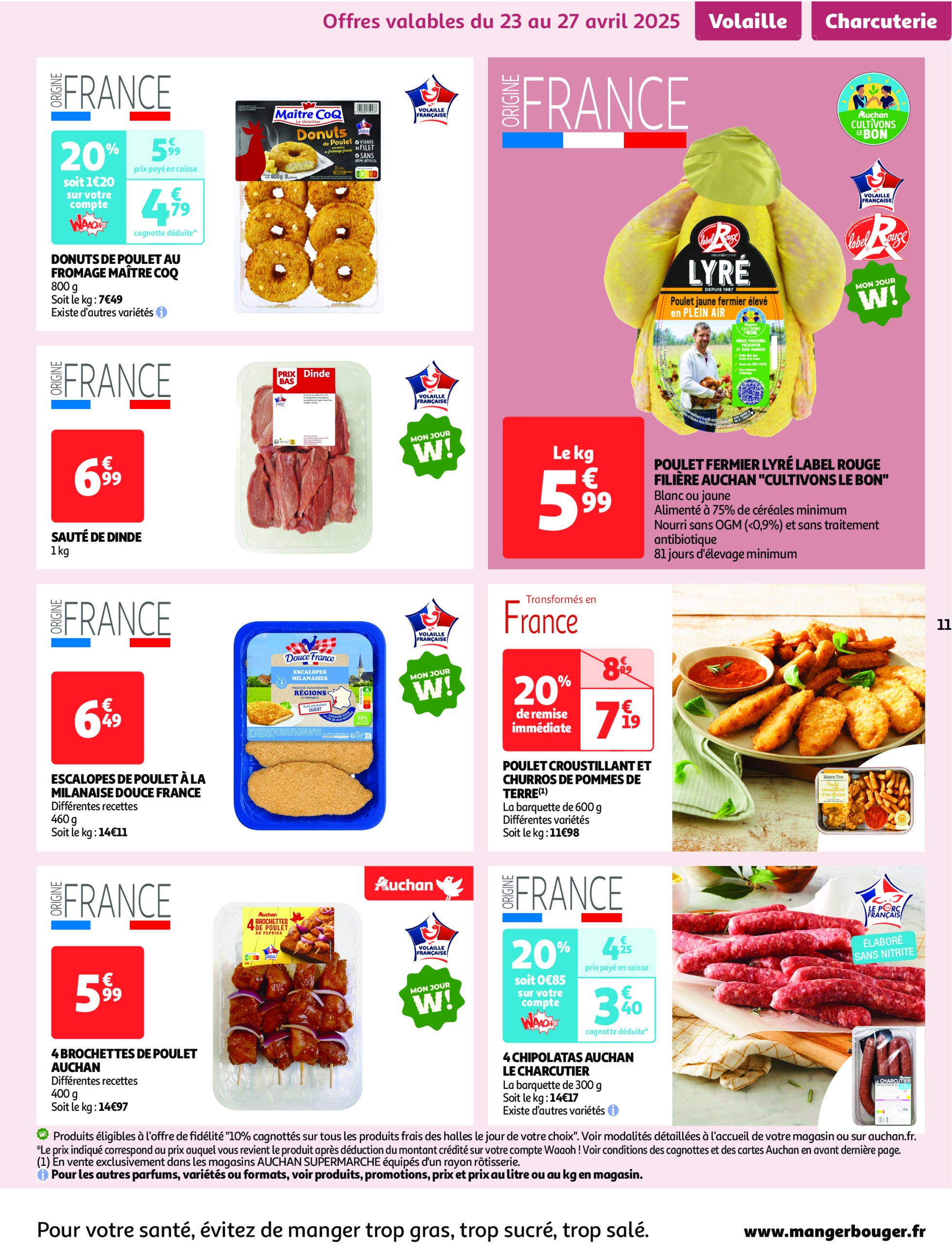 auchan - Auchan supermarché - Comme en Italie, c'est aussi dans votre super folder geldig vanaf 23/04 - 04/05 - page: 11 auchan - Auchan supermarché - Comme en Italie, c'est aussi dans votre super folder geldig vanaf 23/04 - 04/05 - page: 11