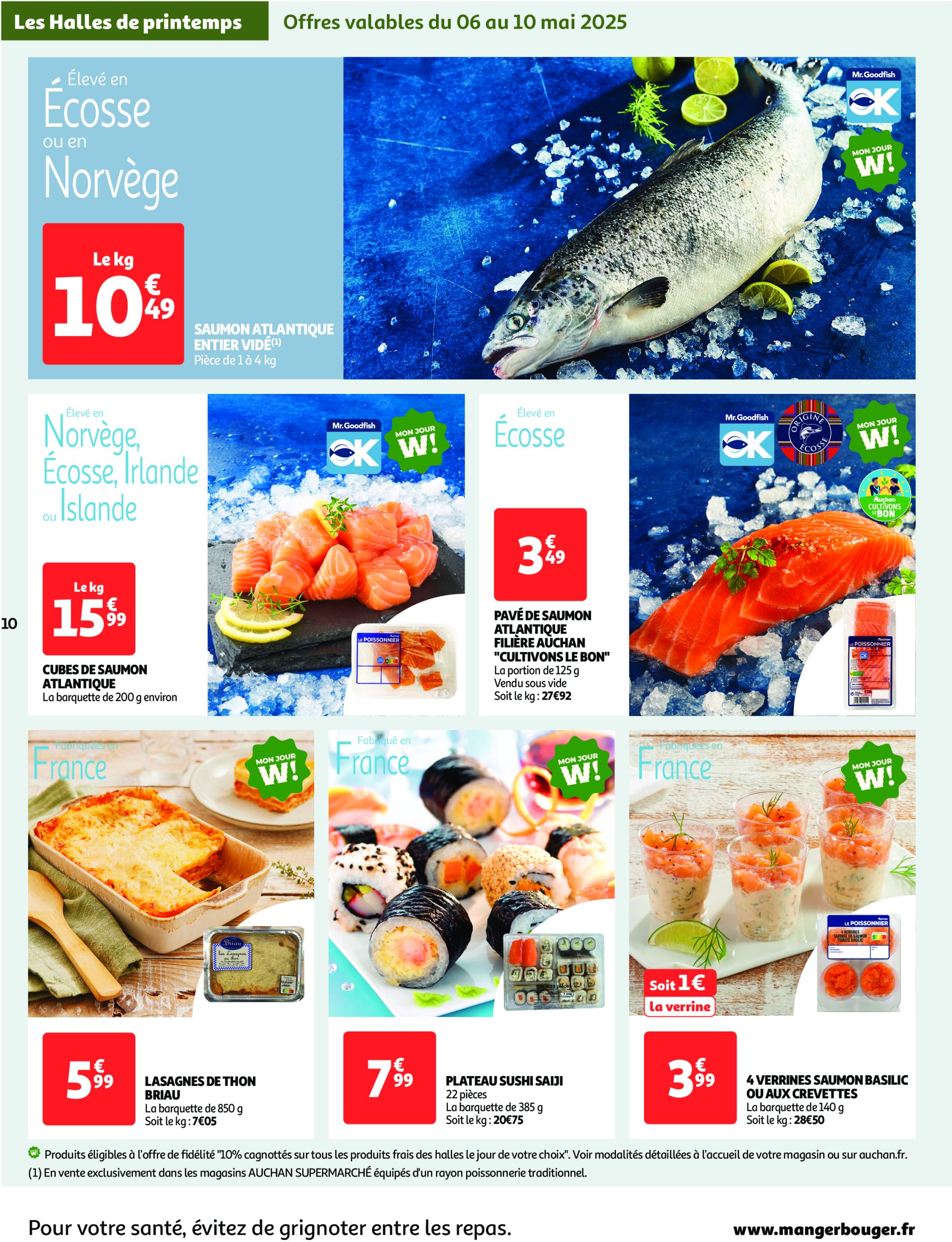 auchan - Auchan Supermarché - Les halles de printemps folder geldig vanaf 06/05 - 17/05 - page: 10
