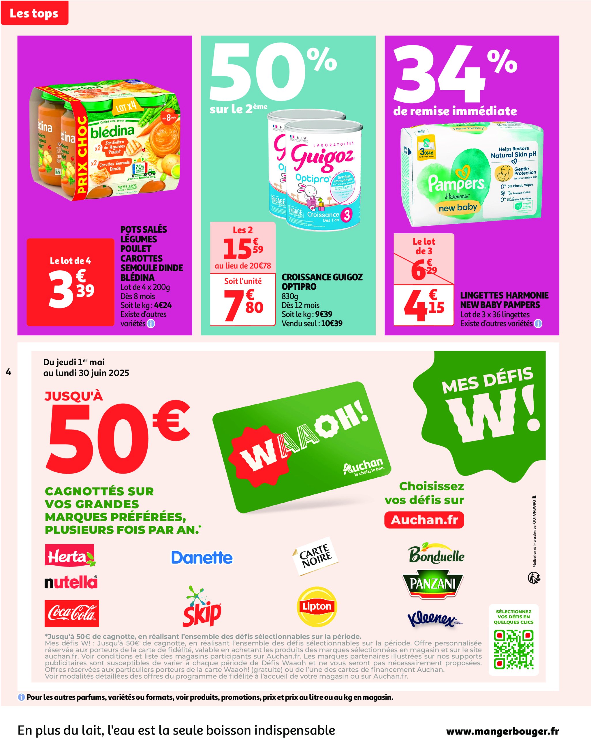 auchan - Auchan - Des prix aussi bas, c'est le top folder geldig vanaf 29/04 - 11/05 - page: 4 auchan - Auchan - Des prix aussi bas, c'est le top folder geldig vanaf 29/04 - 11/05 - page: 4