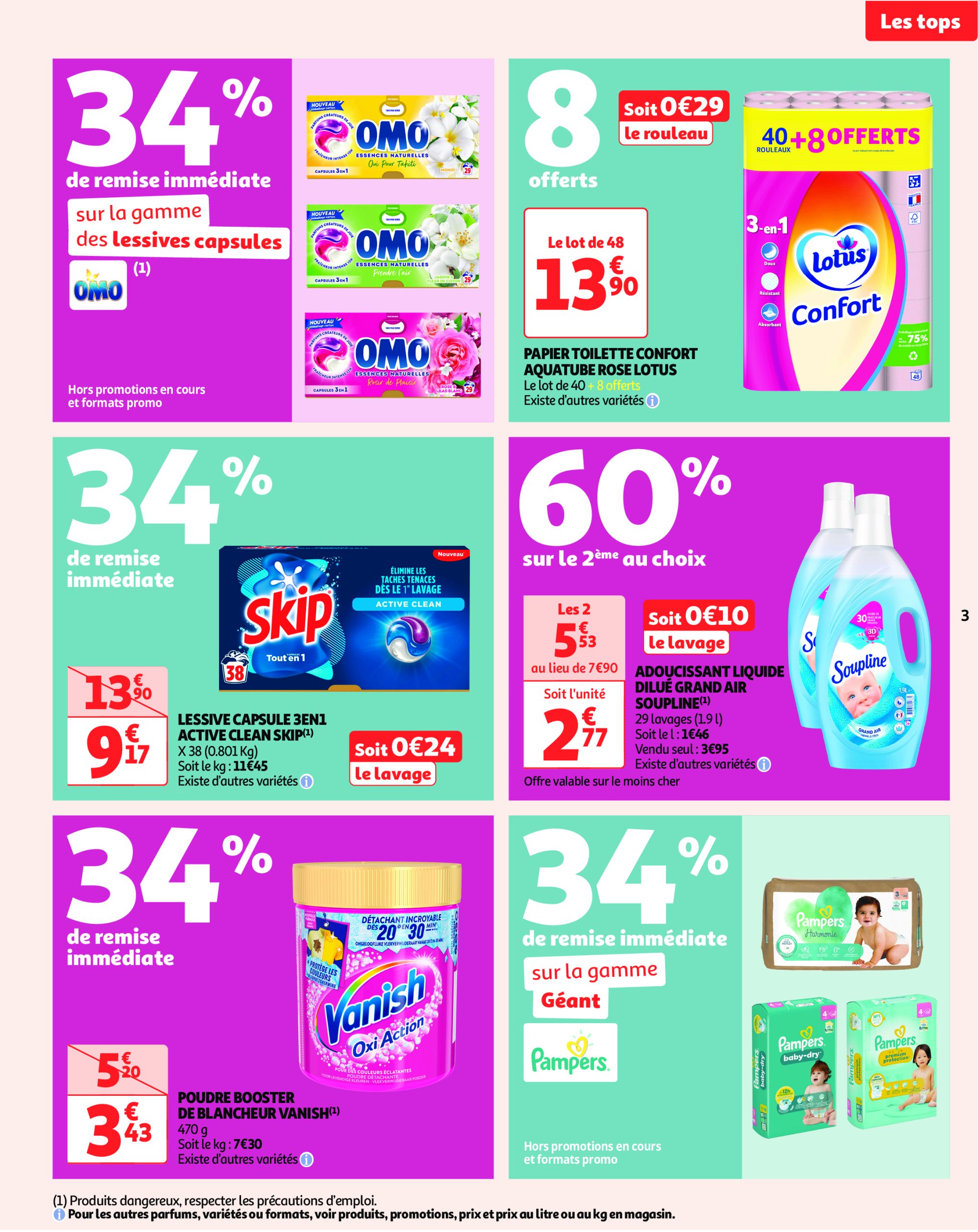 auchan - Auchan - Des prix aussi bas, c'est le top folder geldig vanaf 29/04 - 11/05 - page: 3 auchan - Auchan - Des prix aussi bas, c'est le top folder geldig vanaf 29/04 - 11/05 - page: 3