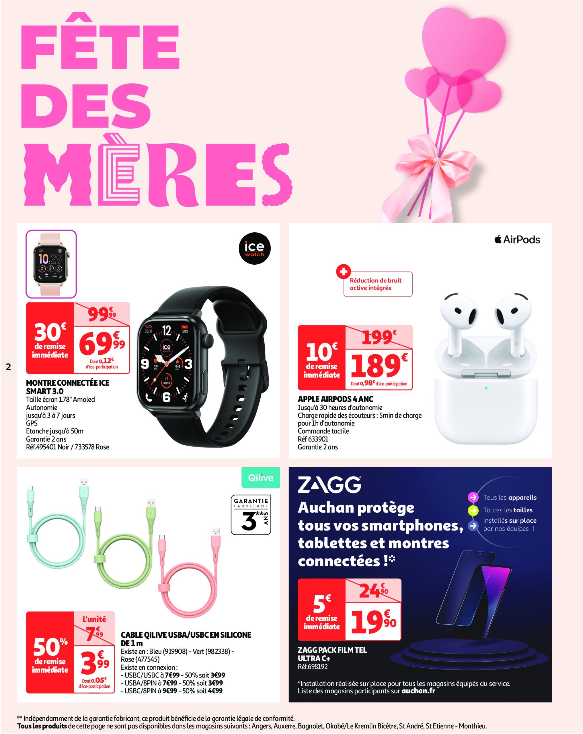auchan - Auchan - Fête des mères : offrez-lui tout un bouquet folder geldig vanaf 13/05 - 25/05 - page: 2 auchan - Auchan - Fête des mères : offrez-lui tout un bouquet folder geldig vanaf 13/05 - 25/05 - page: 2