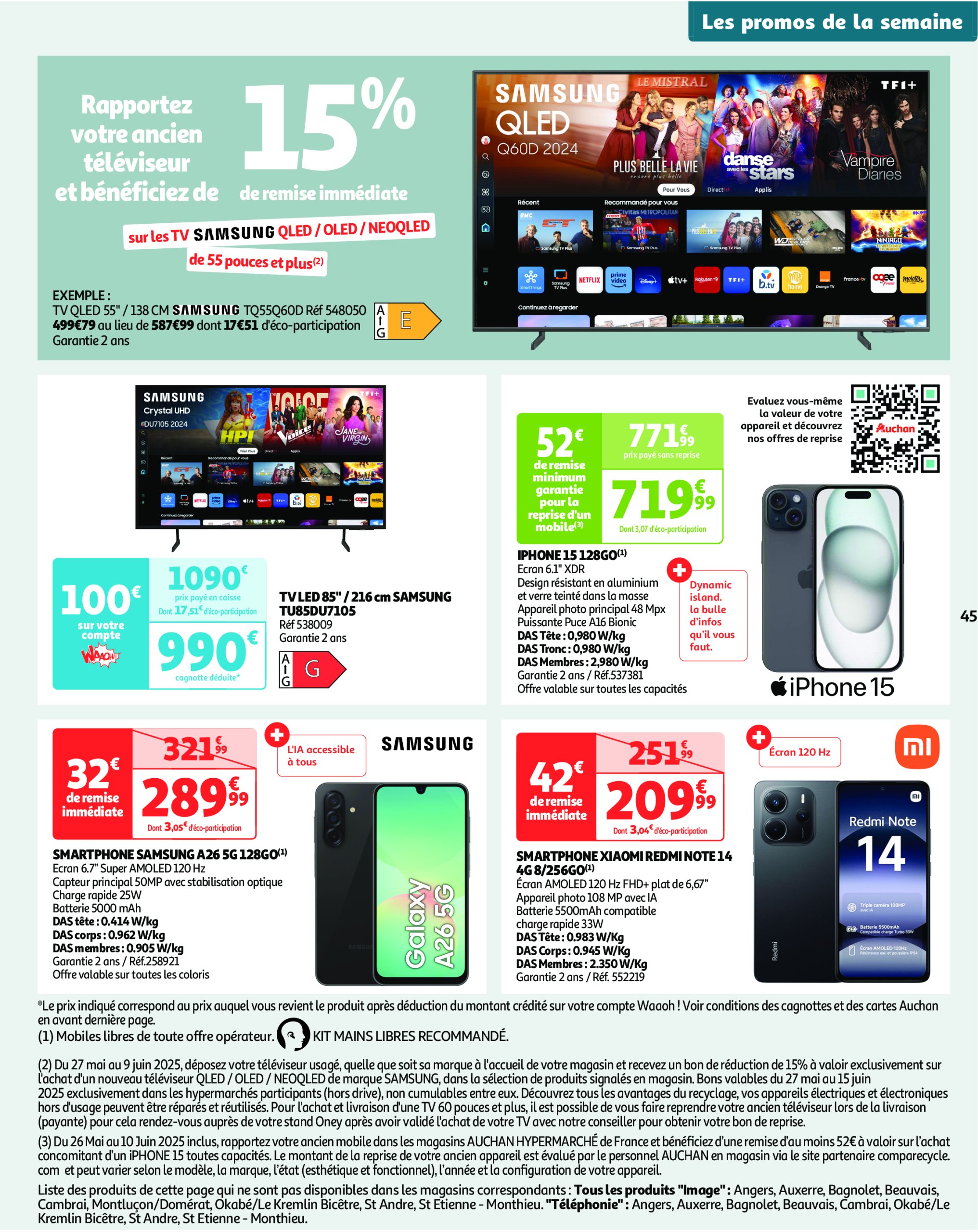 auchan - Auchan - XXL : En gros, vous êtes toujours gagnant folder geldig vanaf 27/05 - 09/06 - page: 45 auchan - Auchan - XXL : En gros, vous êtes toujours gagnant folder geldig vanaf 27/05 - 09/06 - page: 45