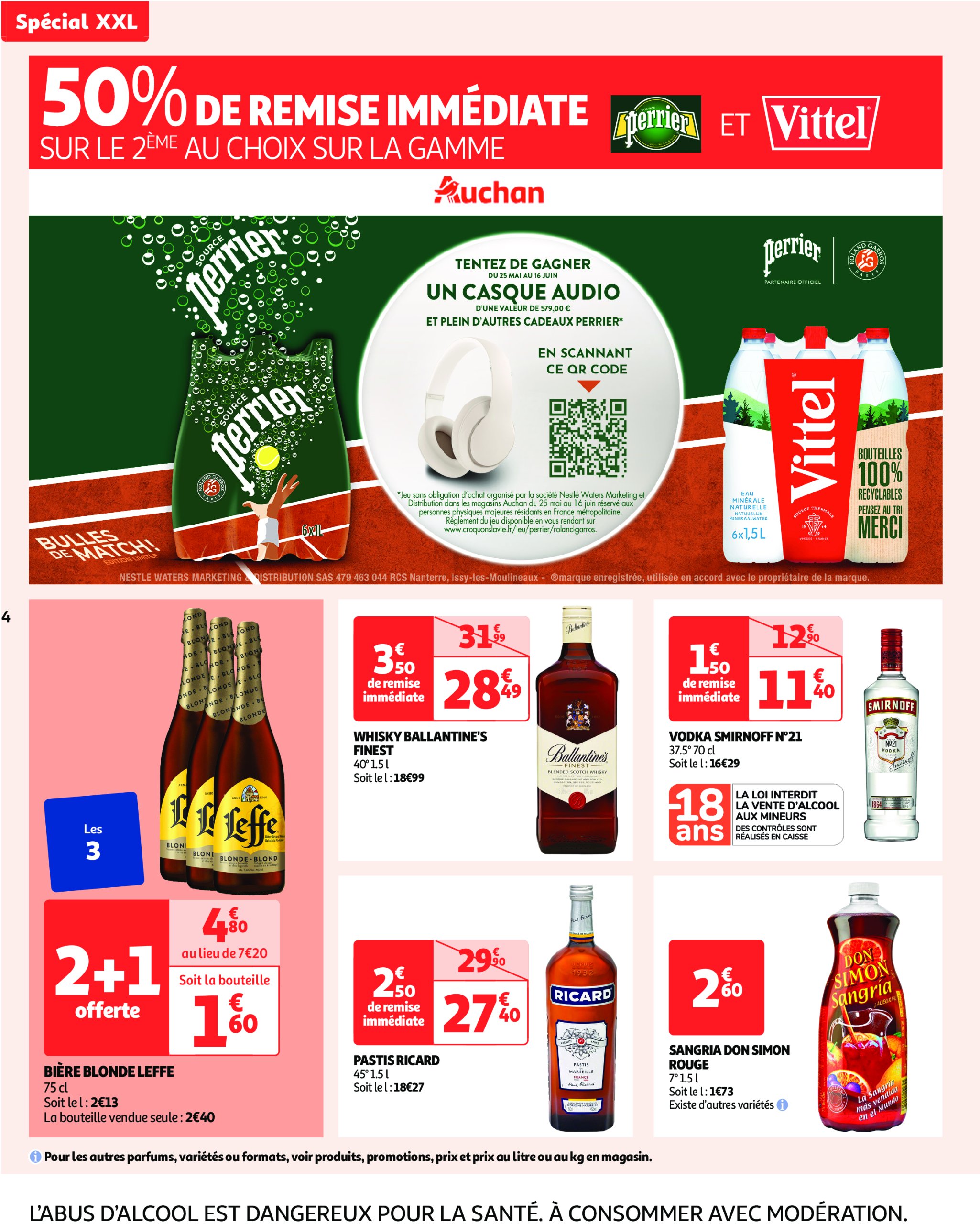 auchan - Auchan - XXL : En gros, vous êtes toujours gagnant folder geldig vanaf 27/05 - 09/06 - page: 4 auchan - Auchan - XXL : En gros, vous êtes toujours gagnant folder geldig vanaf 27/05 - 09/06 - page: 4