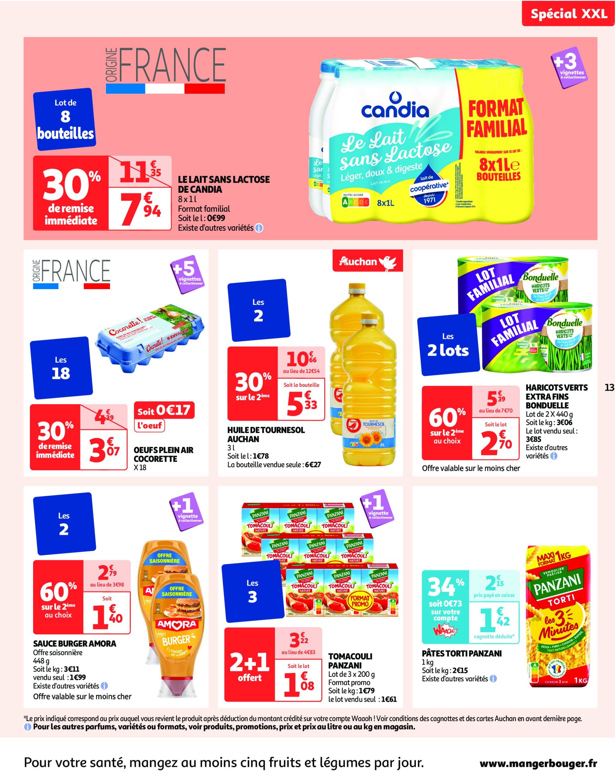 auchan - Auchan - XXL : En gros, vous êtes toujours gagnant folder geldig vanaf 27/05 - 09/06 - page: 13 auchan - Auchan - XXL : En gros, vous êtes toujours gagnant folder geldig vanaf 27/05 - 09/06 - page: 13