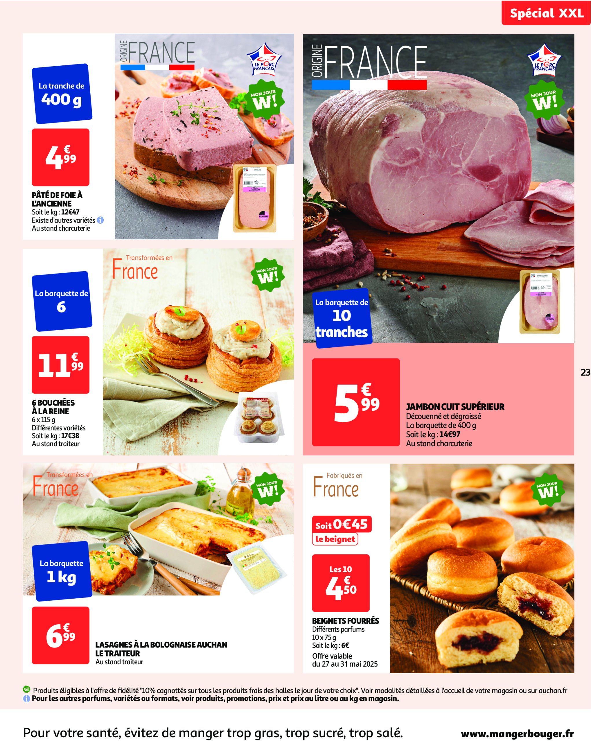 auchan - Auchan - XXL : En gros, vous êtes toujours gagnant folder geldig vanaf 27/05 - 09/06 - page: 23 auchan - Auchan - XXL : En gros, vous êtes toujours gagnant folder geldig vanaf 27/05 - 09/06 - page: 23