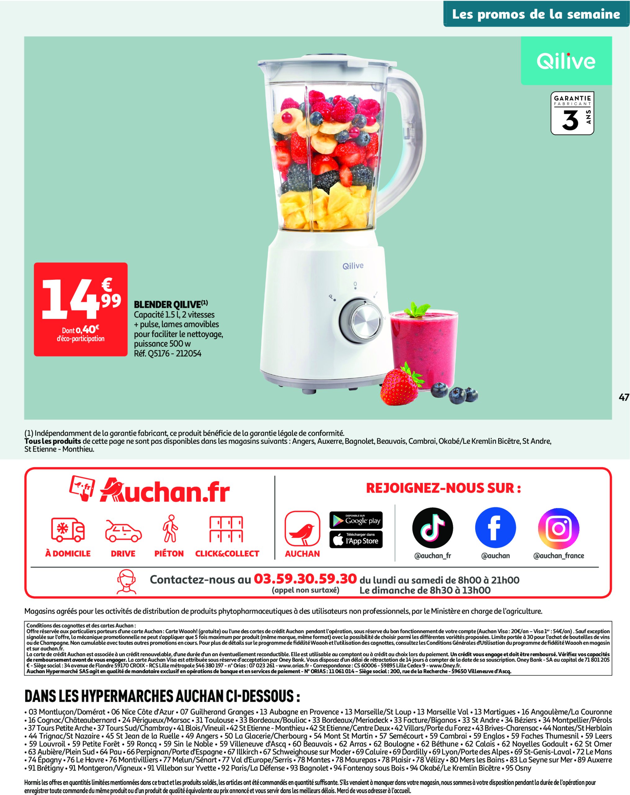 auchan - Auchan - XXL : En gros, vous êtes toujours gagnant folder geldig vanaf 27/05 - 09/06 - page: 47 auchan - Auchan - XXL : En gros, vous êtes toujours gagnant folder geldig vanaf 27/05 - 09/06 - page: 47