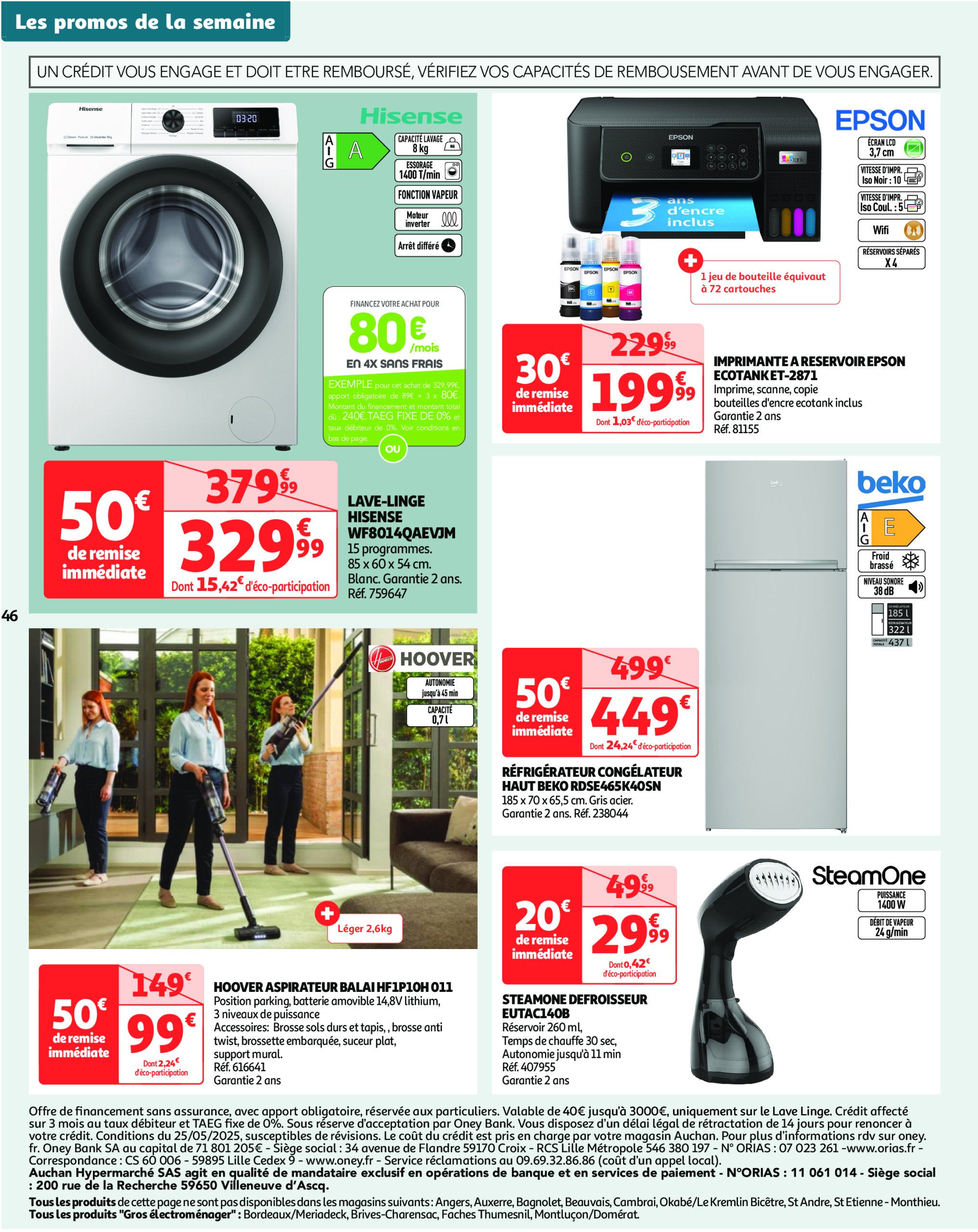 auchan - Auchan - XXL : En gros, vous êtes toujours gagnant folder geldig vanaf 27/05 - 09/06 - page: 46 auchan - Auchan - XXL : En gros, vous êtes toujours gagnant folder geldig vanaf 27/05 - 09/06 - page: 46