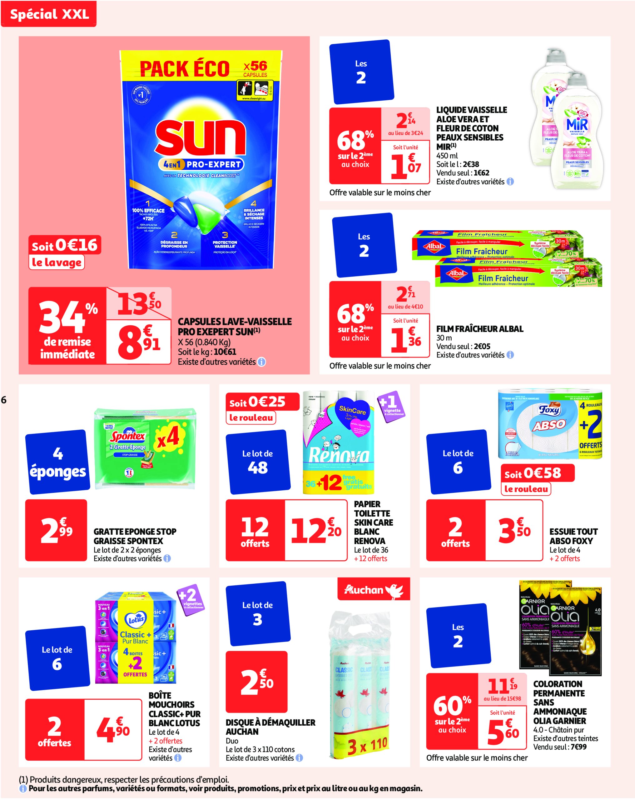 auchan - Auchan - XXL : En gros, vous êtes toujours gagnant folder geldig vanaf 27/05 - 09/06 - page: 6 auchan - Auchan - XXL : En gros, vous êtes toujours gagnant folder geldig vanaf 27/05 - 09/06 - page: 6