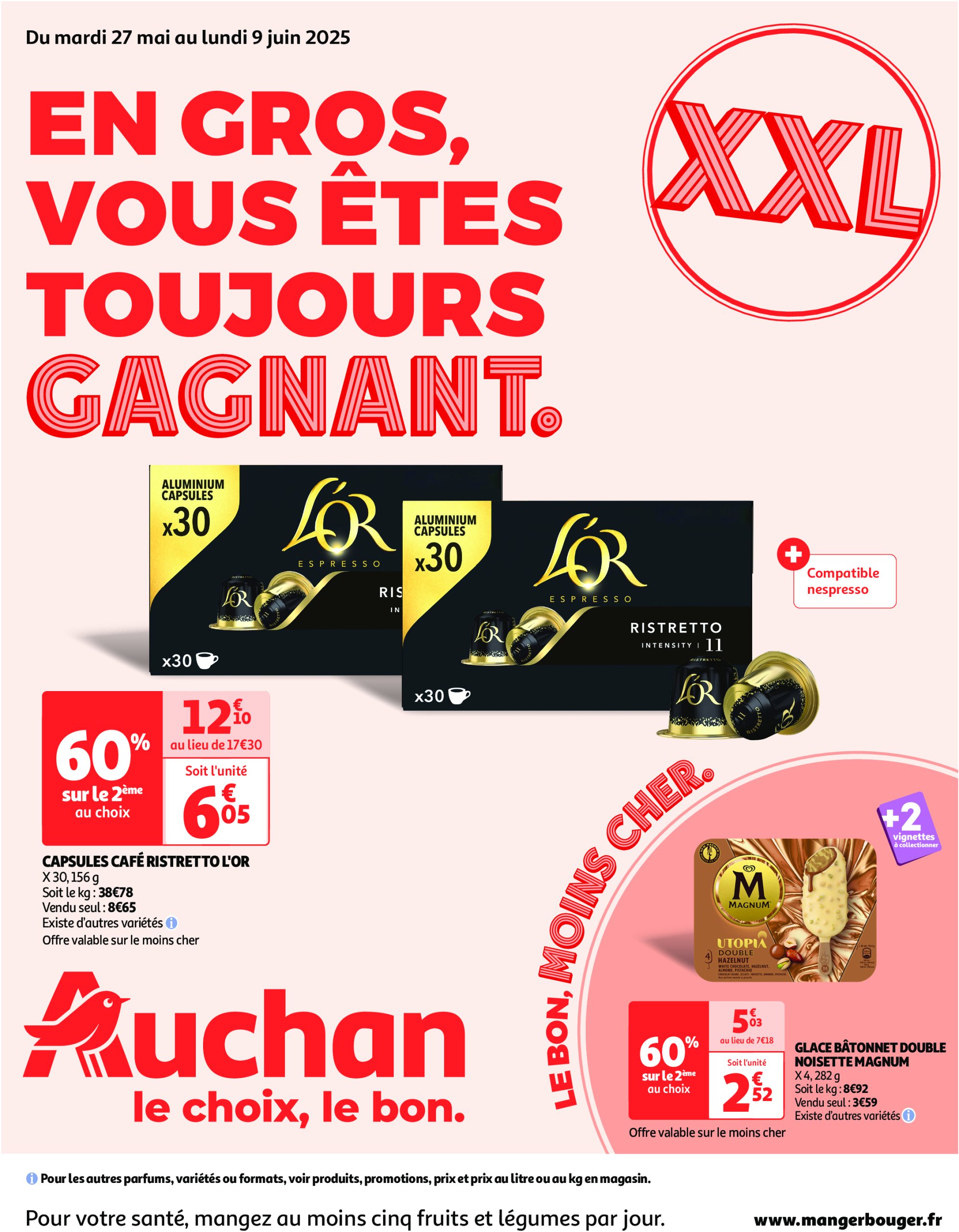 auchan - Auchan - XXL : En gros, vous êtes toujours gagnant folder geldig vanaf 27/05 - 09/06