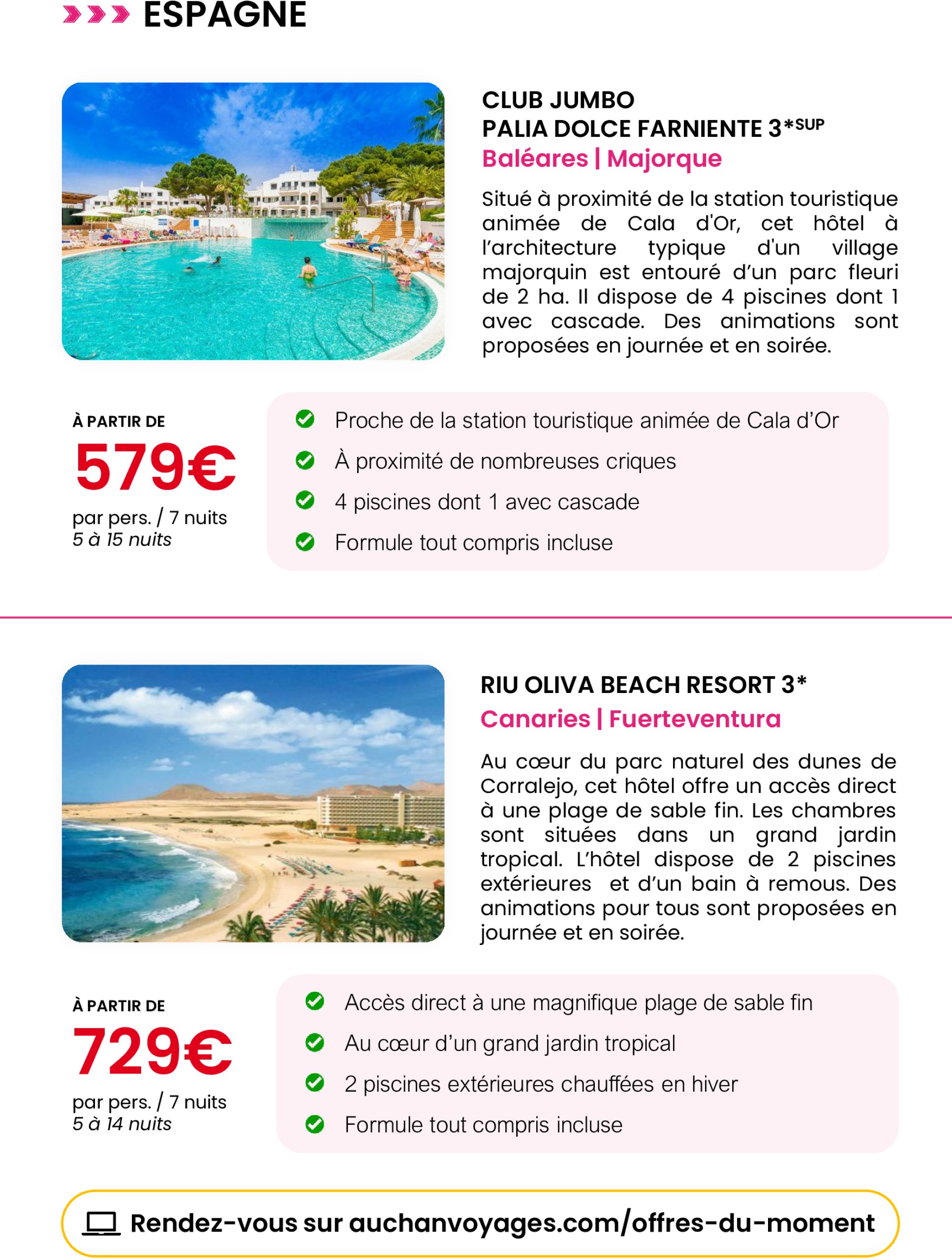 auchan - Auchan voyages : spécial fête des mères folder geldig vanaf 16/05 - 03/06 - page: 7