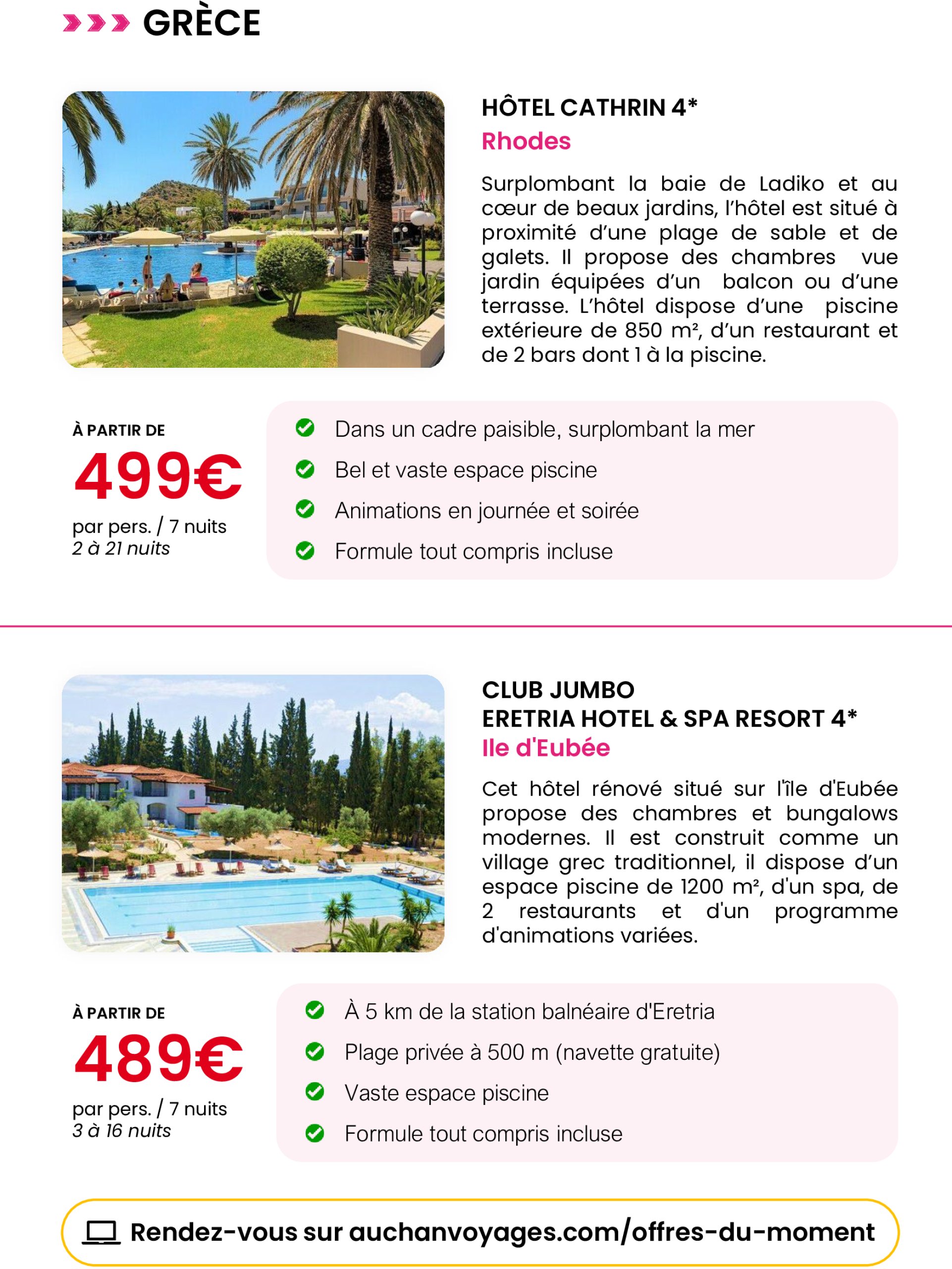 auchan - Auchan voyages : spécial fête des mères folder geldig vanaf 16/05 - 03/06 - page: 4