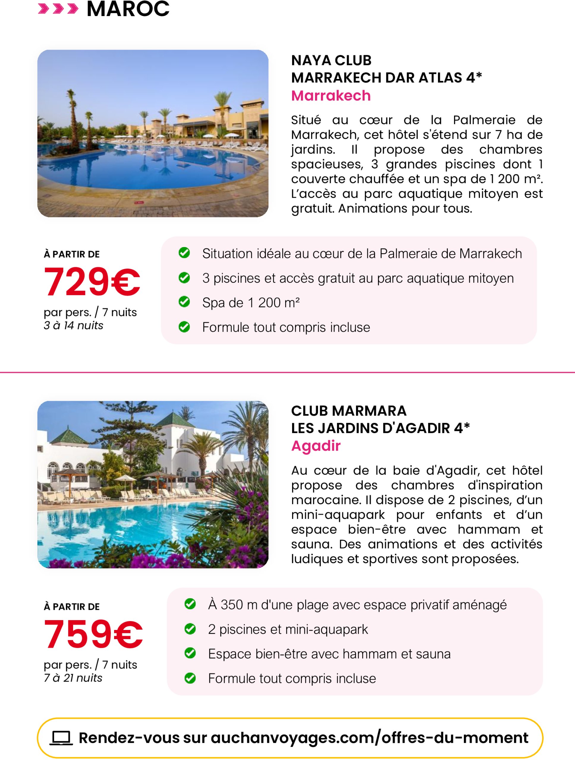 auchan - Auchan voyages : spécial fête des mères folder geldig vanaf 16/05 - 03/06 - page: 8