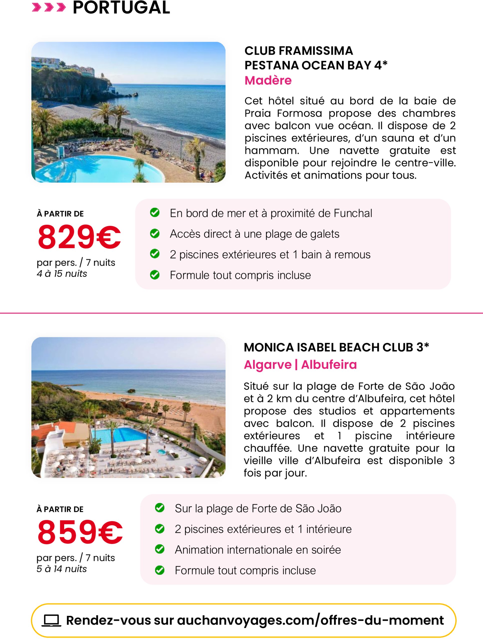 auchan - Auchan voyages : spécial fête des mères folder geldig vanaf 16/05 - 03/06 - page: 6