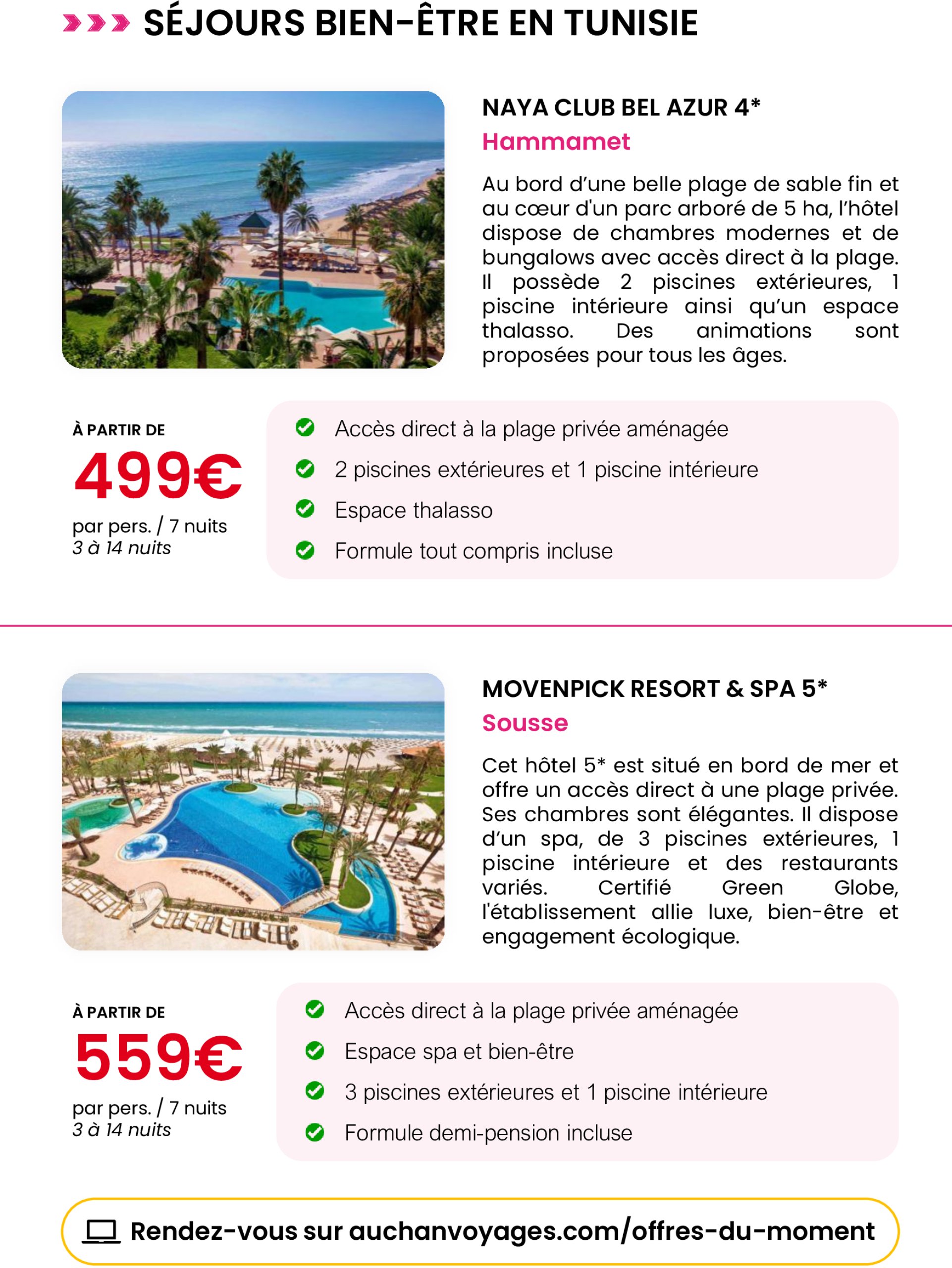 auchan - Auchan voyages : spécial fête des mères folder geldig vanaf 16/05 - 03/06 - page: 3