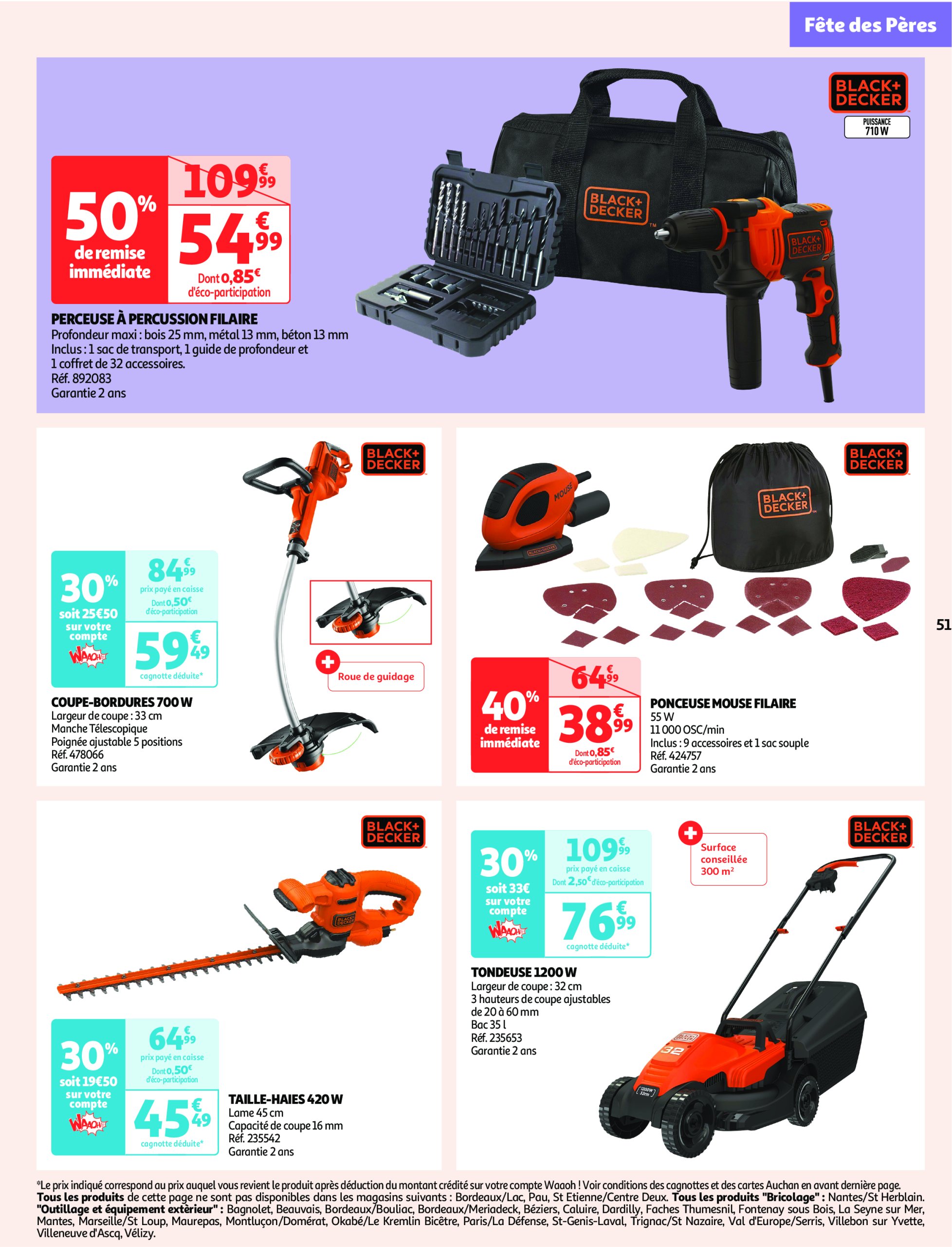 auchan - Auchan - Des prix qui ne poussent pas le bouchon folder geldig vanaf 03/06 - 15/06 - page: 52 auchan - Auchan - Des prix qui ne poussent pas le bouchon folder geldig vanaf 03/06 - 15/06 - page: 52