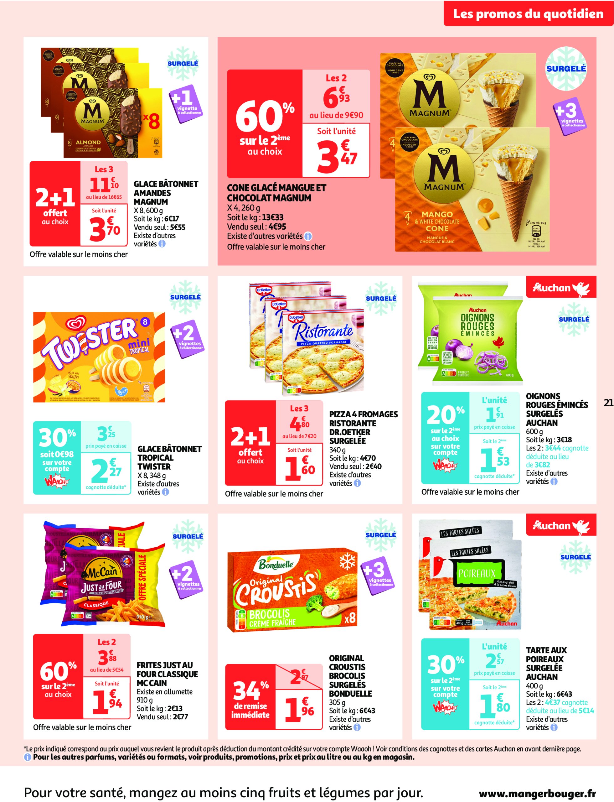 auchan - Auchan - Des prix qui ne poussent pas le bouchon folder geldig vanaf 03/06 - 15/06 - page: 21 auchan - Auchan - Des prix qui ne poussent pas le bouchon folder geldig vanaf 03/06 - 15/06 - page: 21
