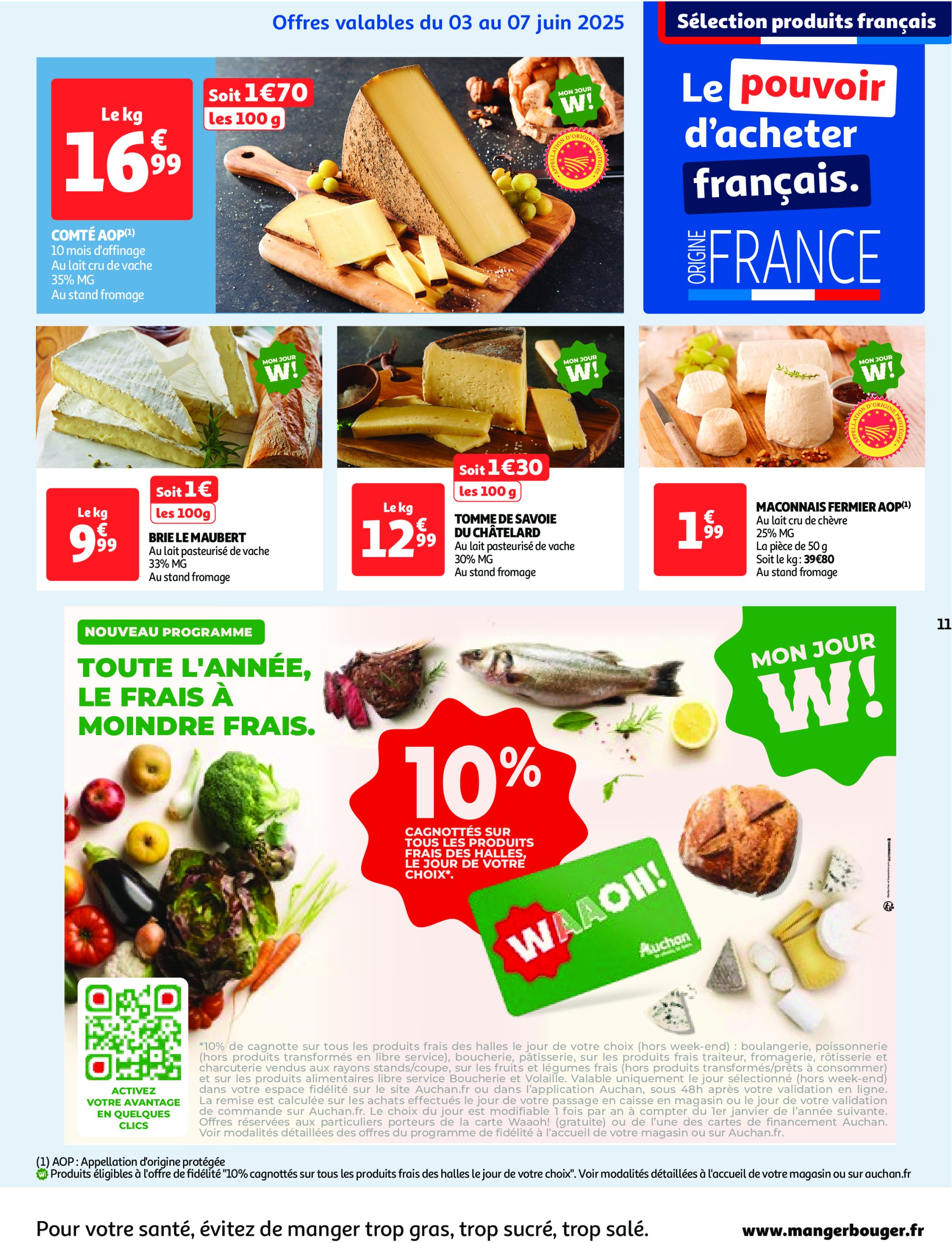 auchan - Auchan - Des prix qui ne poussent pas le bouchon folder geldig vanaf 03/06 - 15/06 - page: 11 auchan - Auchan - Des prix qui ne poussent pas le bouchon folder geldig vanaf 03/06 - 15/06 - page: 11