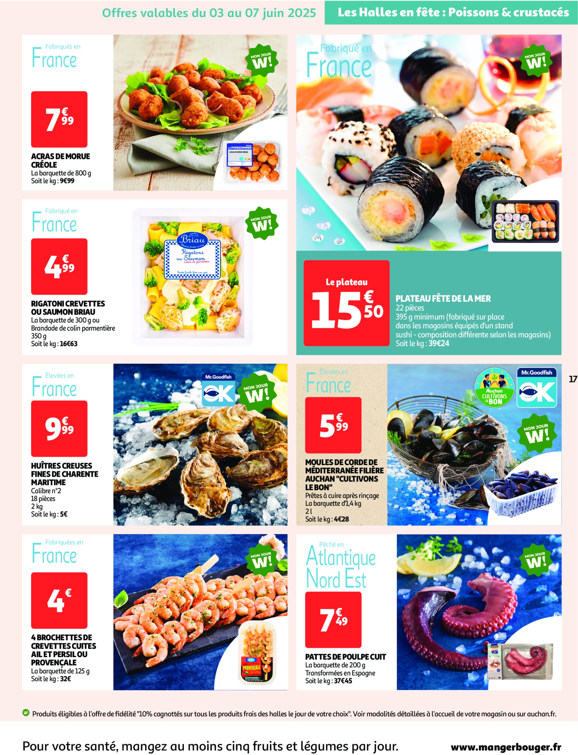 auchan - Auchan - Des prix qui ne poussent pas le bouchon folder geldig vanaf 03/06 - 15/06 - page: 17 auchan - Auchan - Des prix qui ne poussent pas le bouchon folder geldig vanaf 03/06 - 15/06 - page: 17