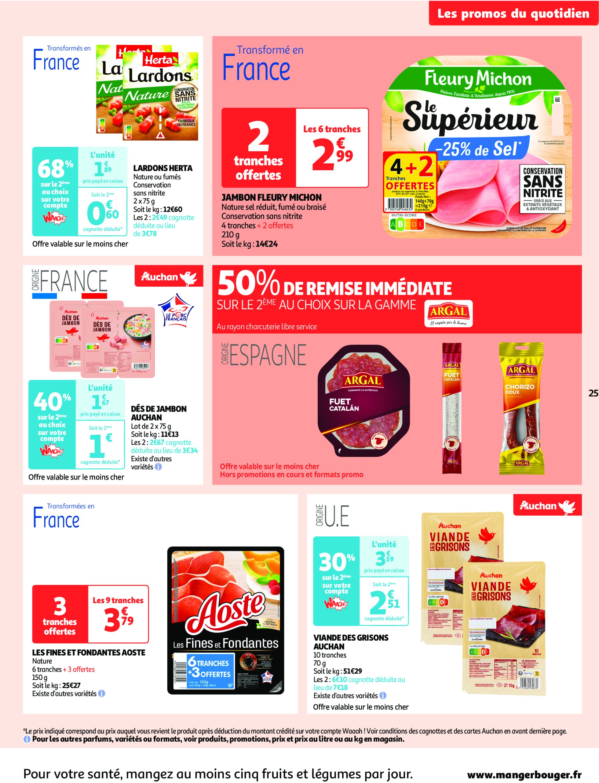 auchan - Auchan - Des prix qui ne poussent pas le bouchon folder geldig vanaf 03/06 - 15/06 - page: 25 auchan - Auchan - Des prix qui ne poussent pas le bouchon folder geldig vanaf 03/06 - 15/06 - page: 25