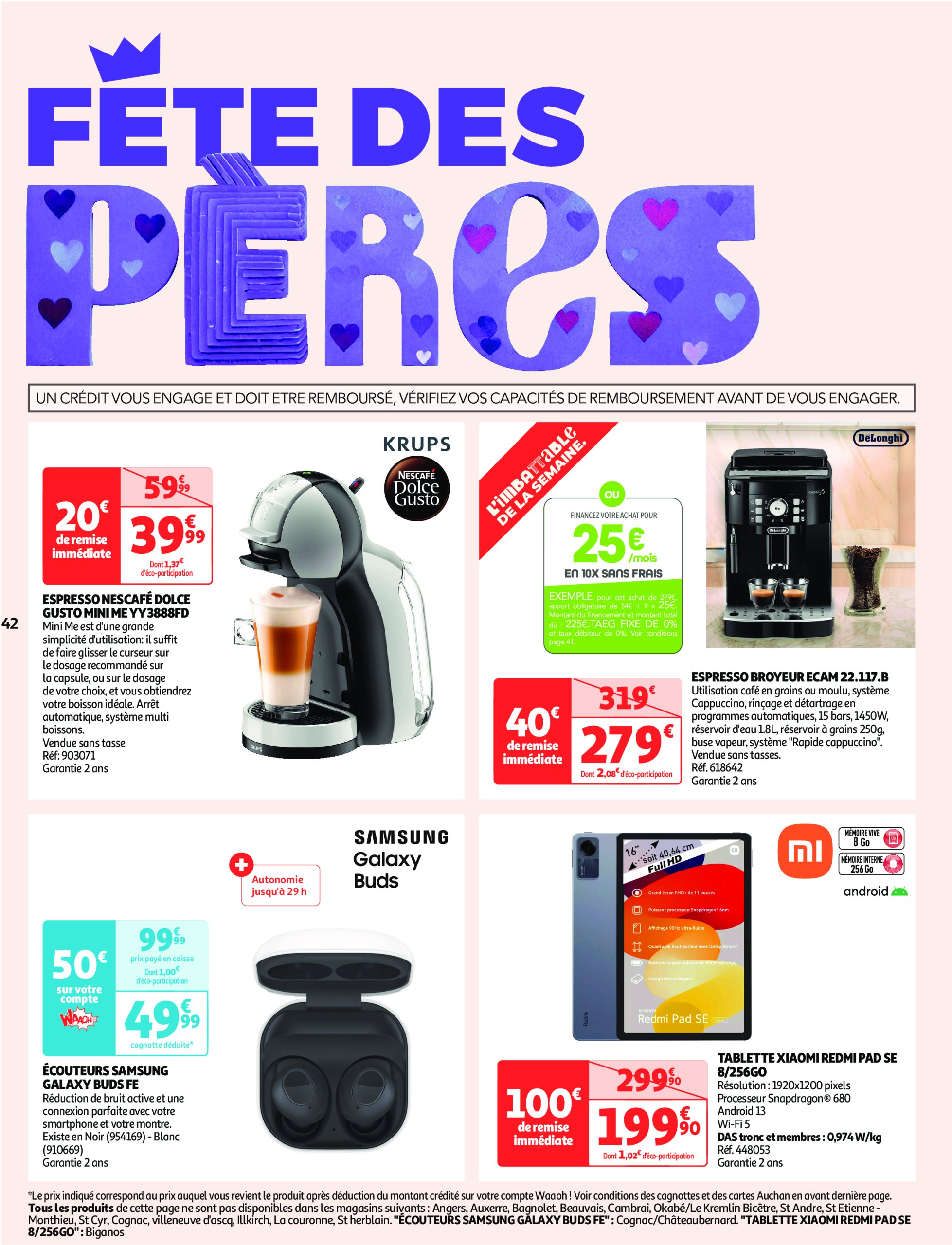 auchan - Auchan - Des prix qui ne poussent pas le bouchon folder geldig vanaf 03/06 - 15/06 - page: 42 auchan - Auchan - Des prix qui ne poussent pas le bouchon folder geldig vanaf 03/06 - 15/06 - page: 42