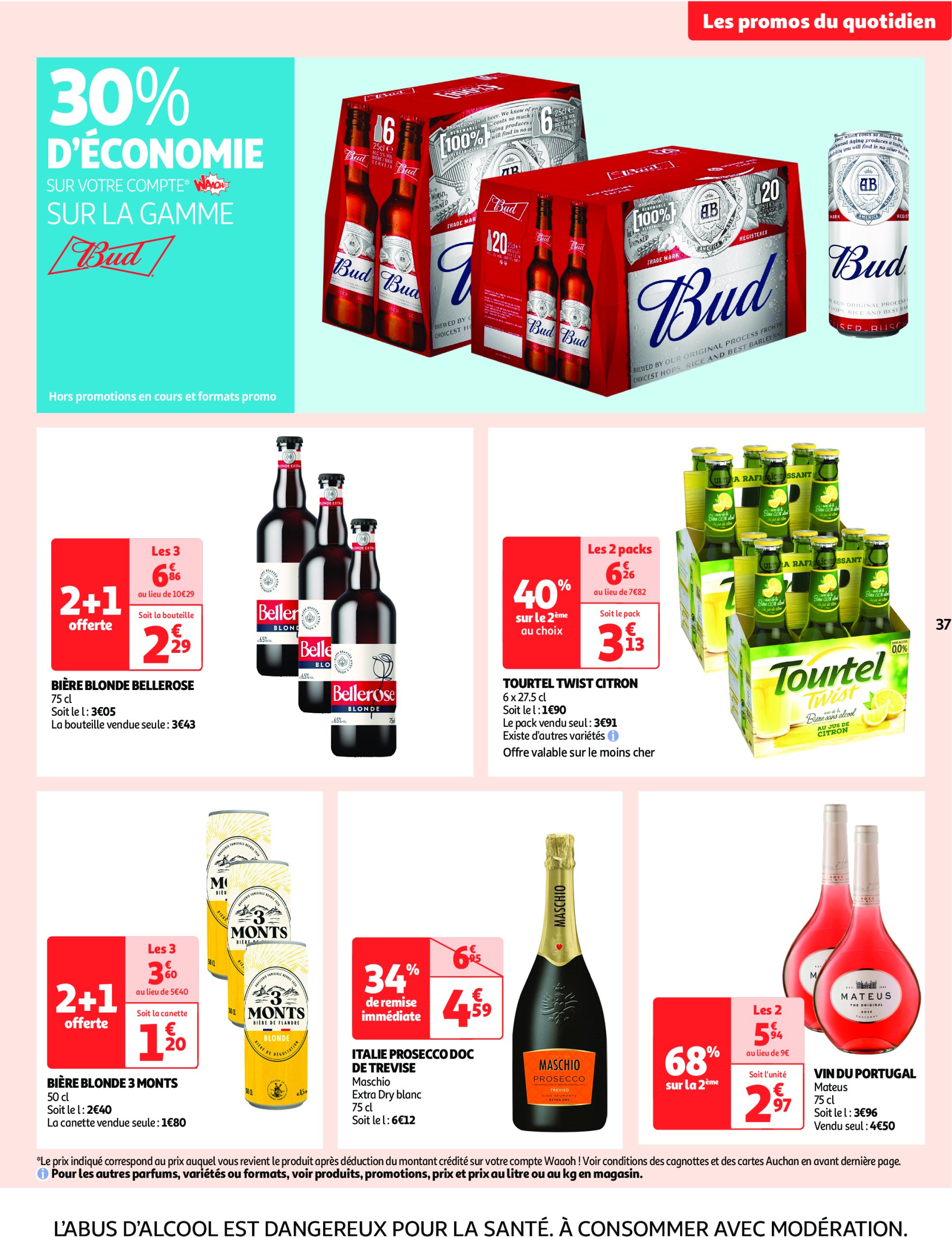 auchan - Auchan - Des prix qui ne poussent pas le bouchon folder geldig vanaf 03/06 - 15/06 - page: 37 auchan - Auchan - Des prix qui ne poussent pas le bouchon folder geldig vanaf 03/06 - 15/06 - page: 37