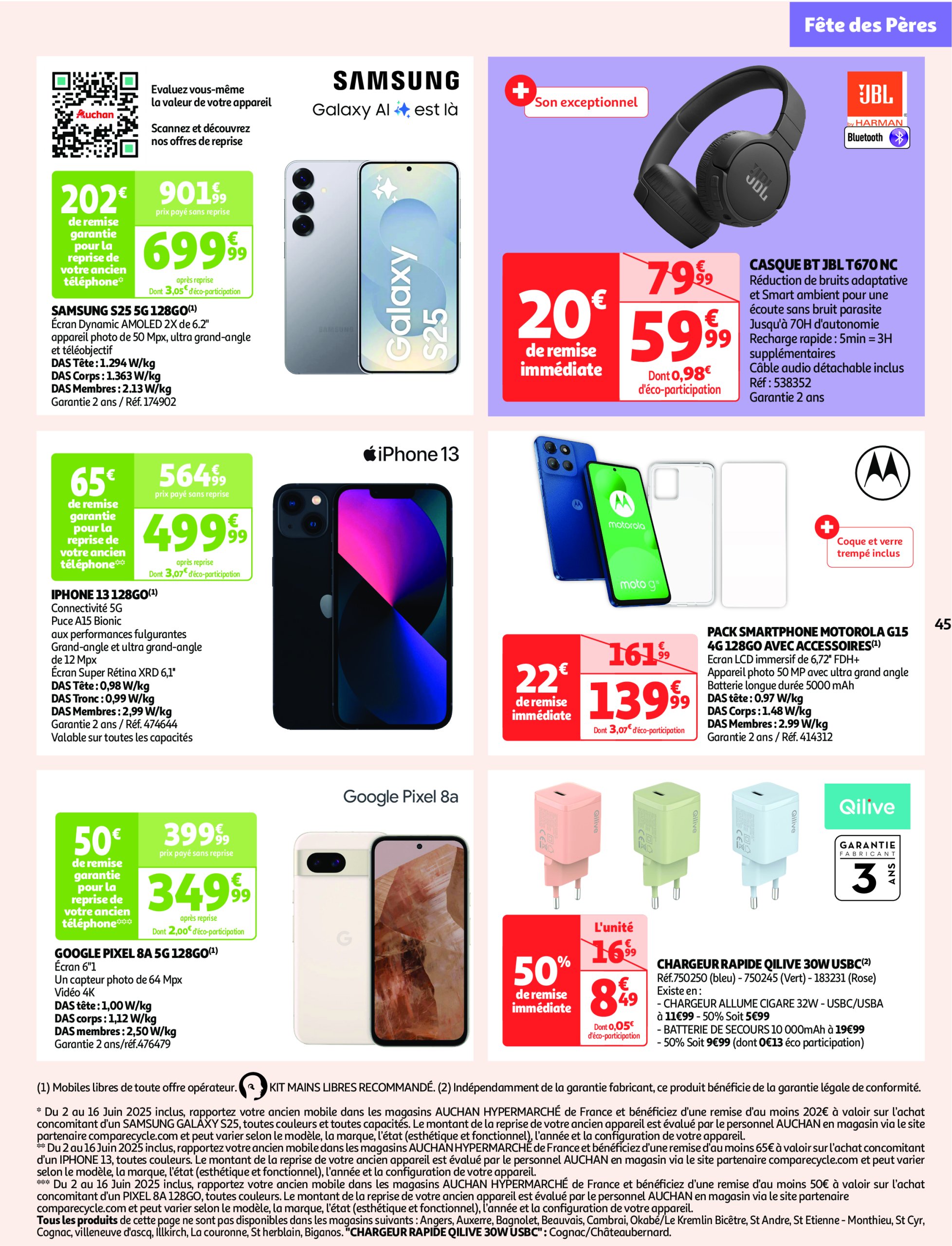 auchan - Auchan - Des prix qui ne poussent pas le bouchon folder geldig vanaf 03/06 - 15/06 - page: 45 auchan - Auchan - Des prix qui ne poussent pas le bouchon folder geldig vanaf 03/06 - 15/06 - page: 45