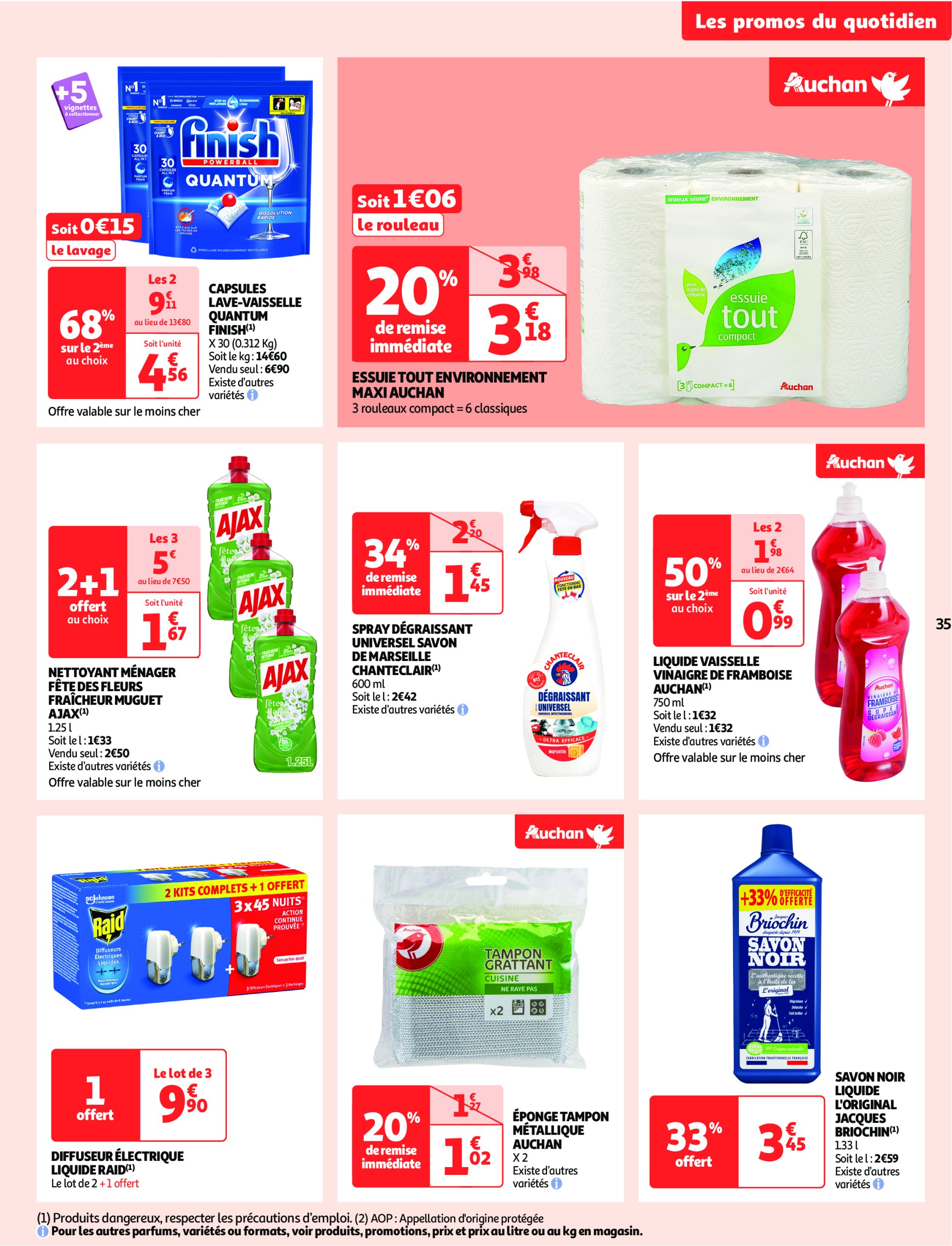 auchan - Auchan - Des prix qui ne poussent pas le bouchon folder geldig vanaf 03/06 - 15/06 - page: 35 auchan - Auchan - Des prix qui ne poussent pas le bouchon folder geldig vanaf 03/06 - 15/06 - page: 35