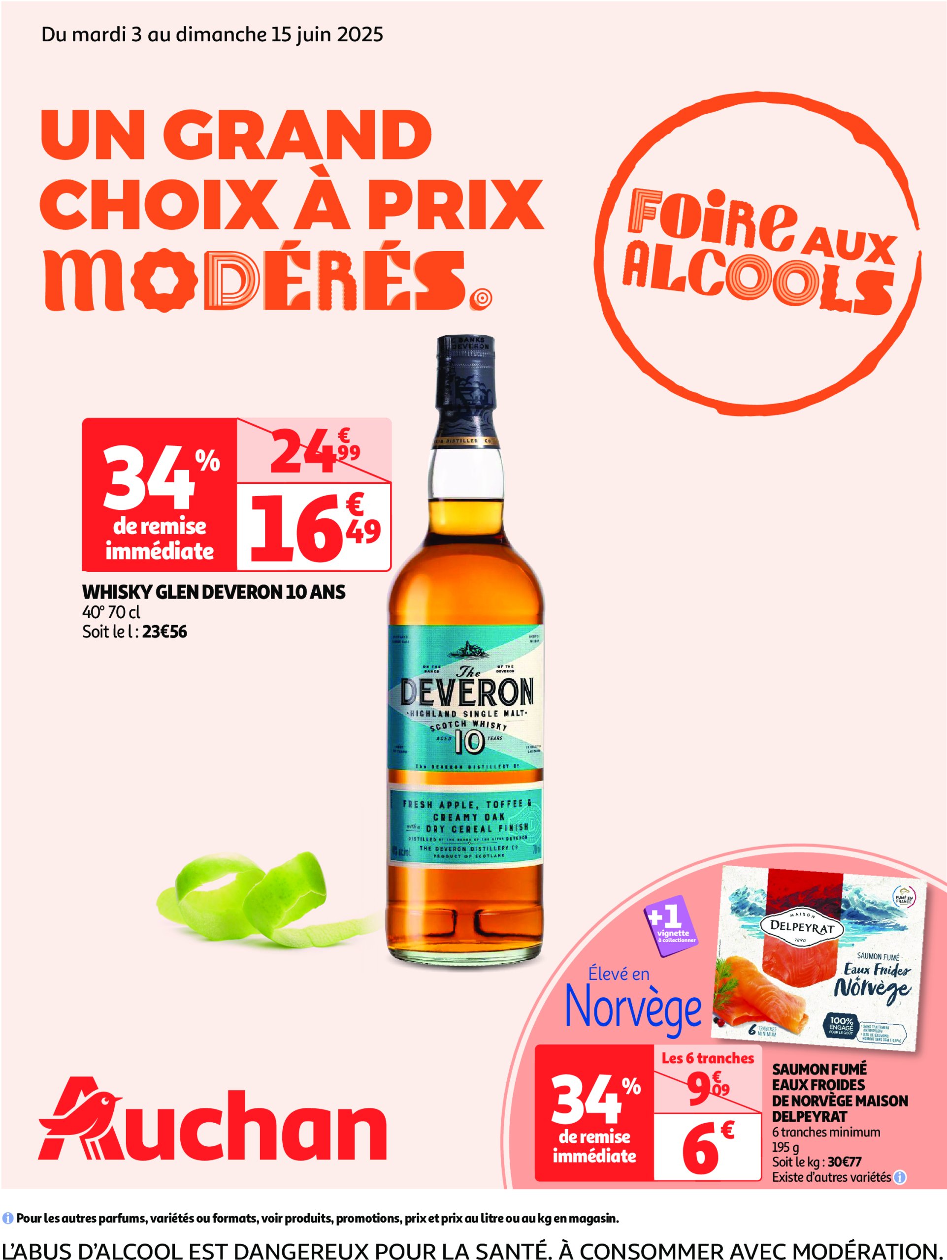 auchan - Auchan - Des prix qui ne poussent pas le bouchon folder geldig vanaf 03/06 - 15/06