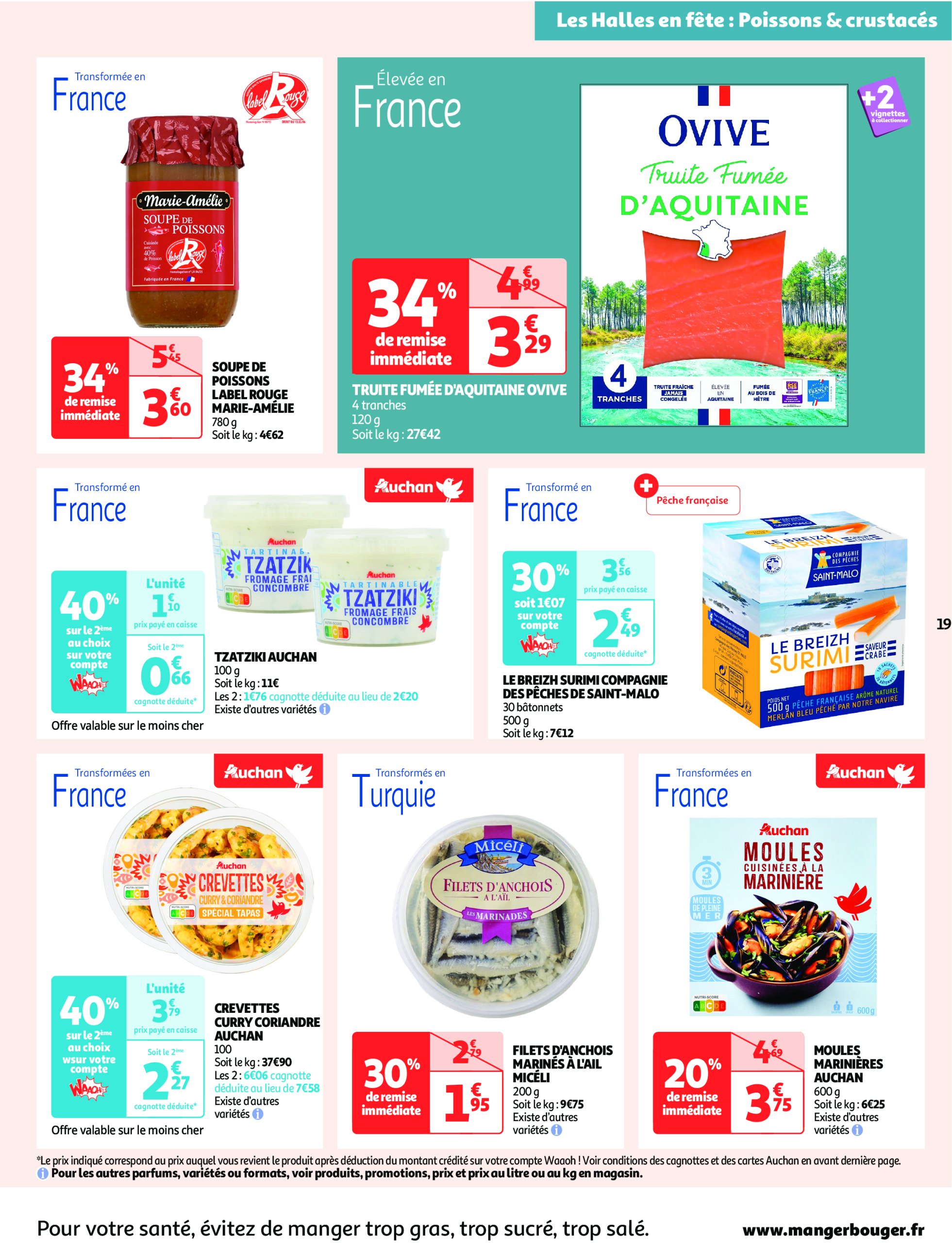auchan - Auchan - Des prix qui ne poussent pas le bouchon folder geldig vanaf 03/06 - 15/06 - page: 19 auchan - Auchan - Des prix qui ne poussent pas le bouchon folder geldig vanaf 03/06 - 15/06 - page: 19