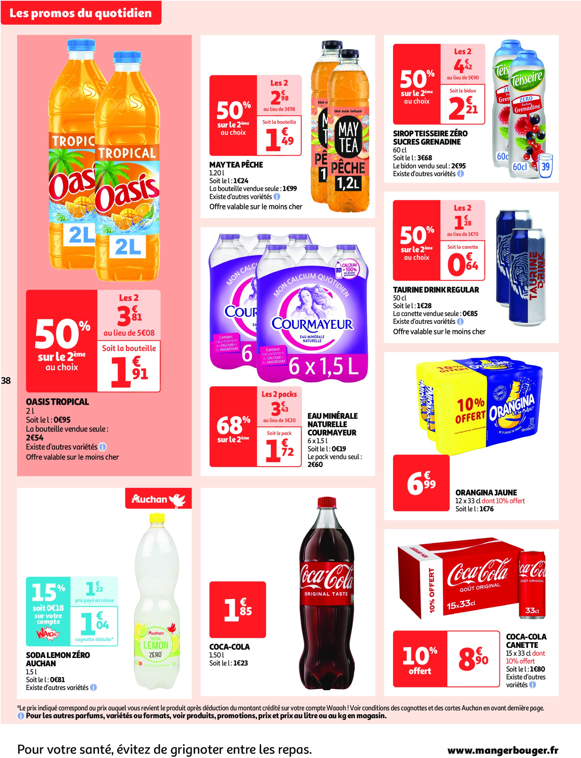 auchan - Auchan - Des prix qui ne poussent pas le bouchon folder geldig vanaf 03/06 - 15/06 - page: 38 auchan - Auchan - Des prix qui ne poussent pas le bouchon folder geldig vanaf 03/06 - 15/06 - page: 38