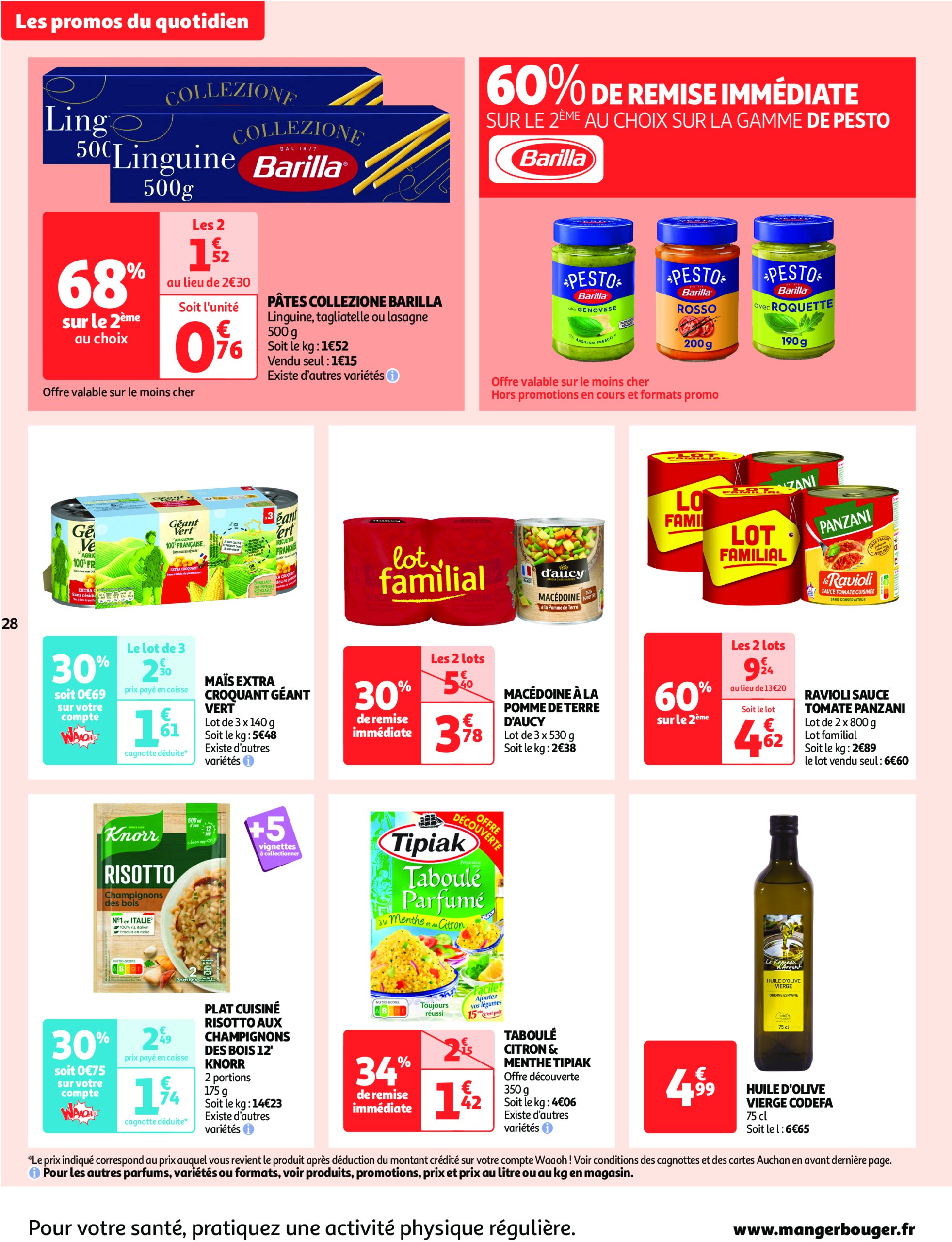 auchan - Auchan - Des prix qui ne poussent pas le bouchon folder geldig vanaf 03/06 - 15/06 - page: 28 auchan - Auchan - Des prix qui ne poussent pas le bouchon folder geldig vanaf 03/06 - 15/06 - page: 28