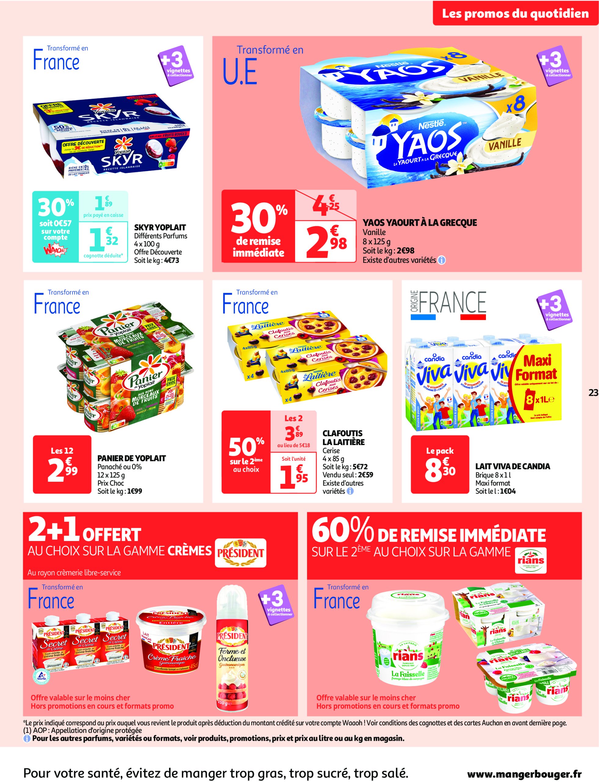 auchan - Auchan - Des prix qui ne poussent pas le bouchon folder geldig vanaf 03/06 - 15/06 - page: 23 auchan - Auchan - Des prix qui ne poussent pas le bouchon folder geldig vanaf 03/06 - 15/06 - page: 23