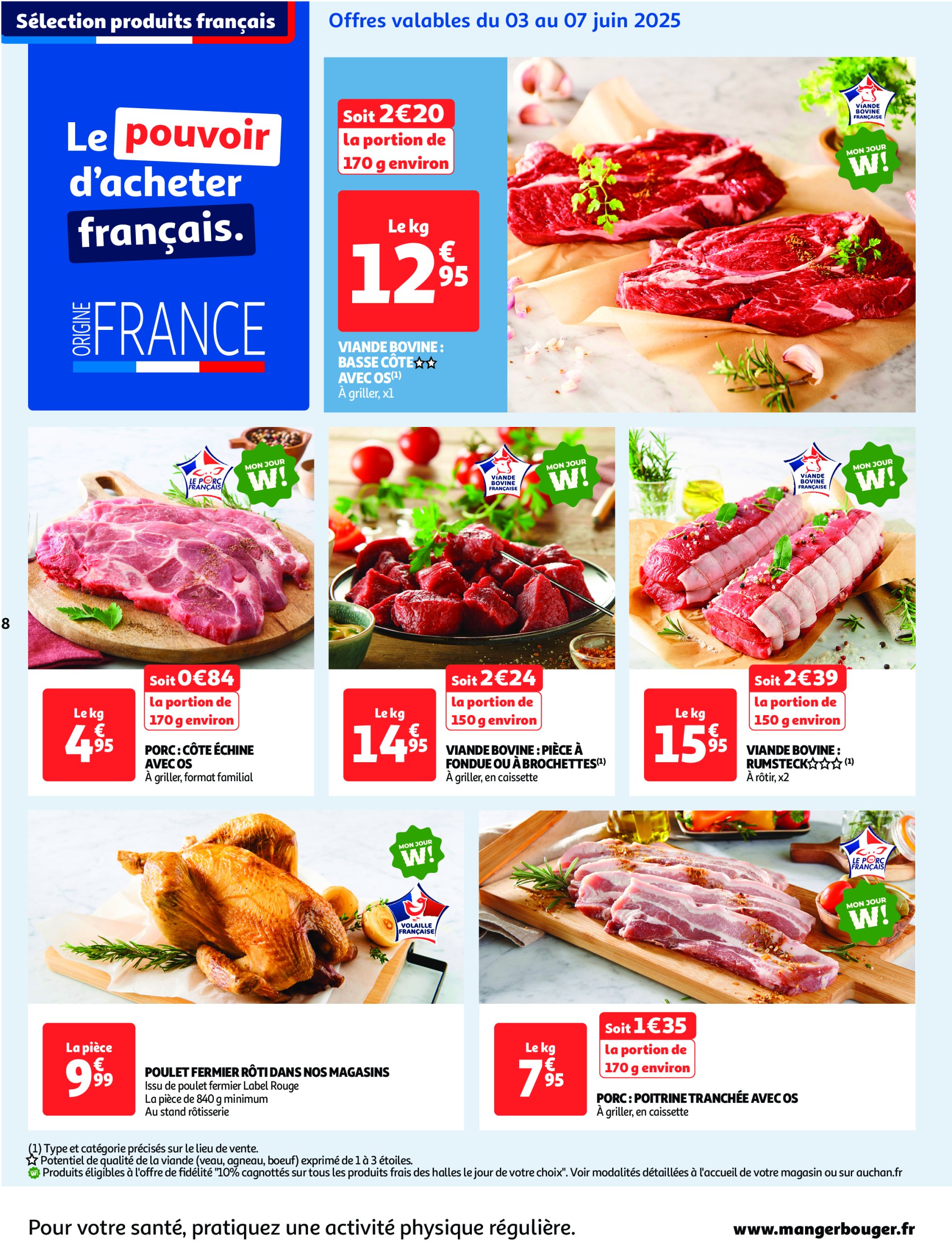 auchan - Auchan - Des prix qui ne poussent pas le bouchon folder geldig vanaf 03/06 - 15/06 - page: 8 auchan - Auchan - Des prix qui ne poussent pas le bouchon folder geldig vanaf 03/06 - 15/06 - page: 8