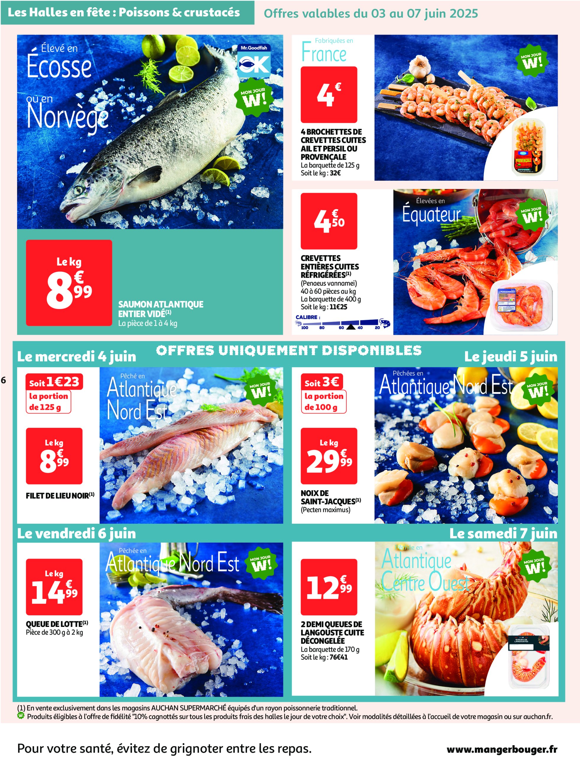 auchan - Auchan Supermarché - Les halles en fêtes, c'est par ici folder geldig vanaf 03/06 - 14/06 - page: 6