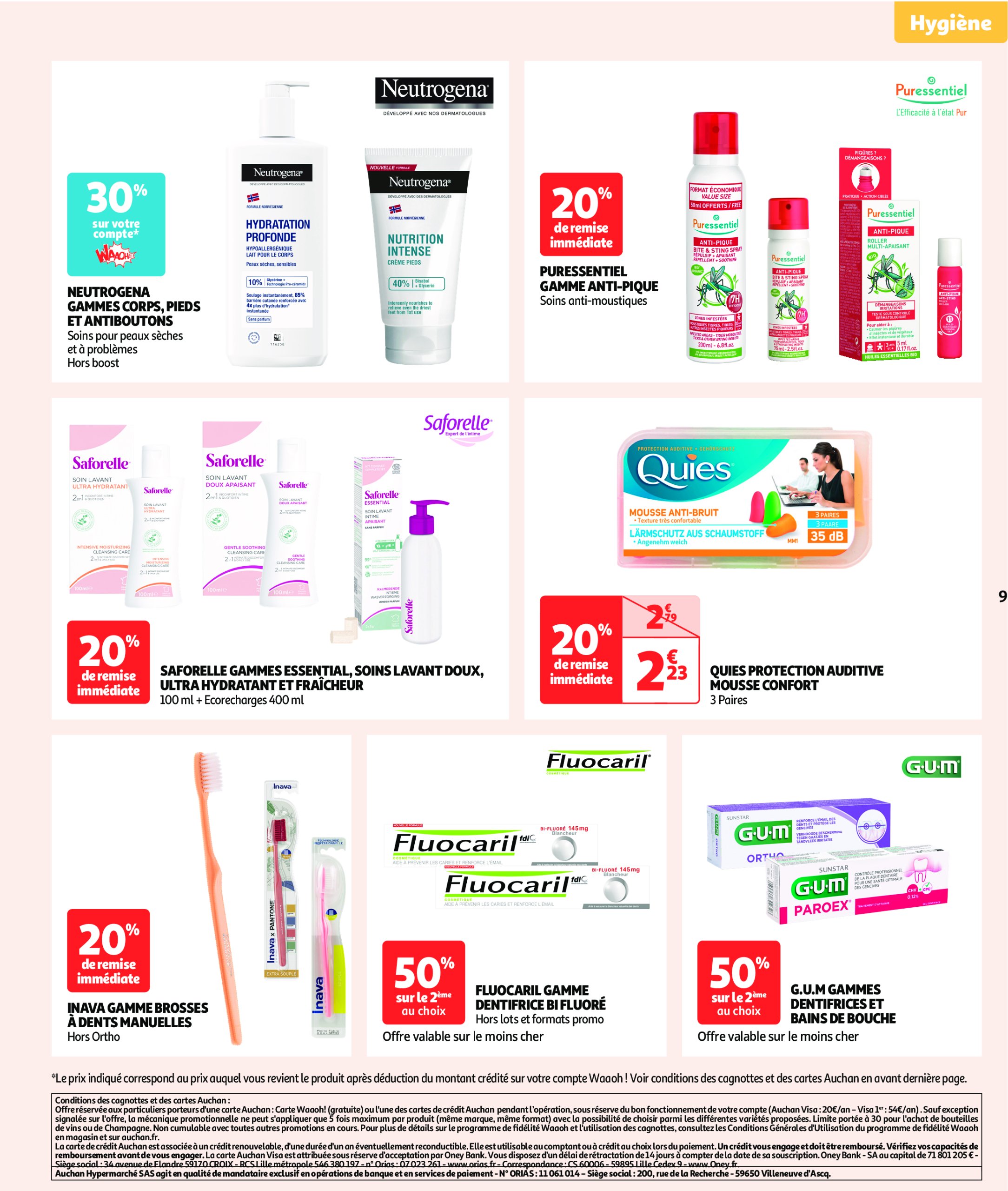 auchan - Auchan - Pour les peaux à tendance économe folder geldig vanaf 03/06 - 22/06 - page: 9