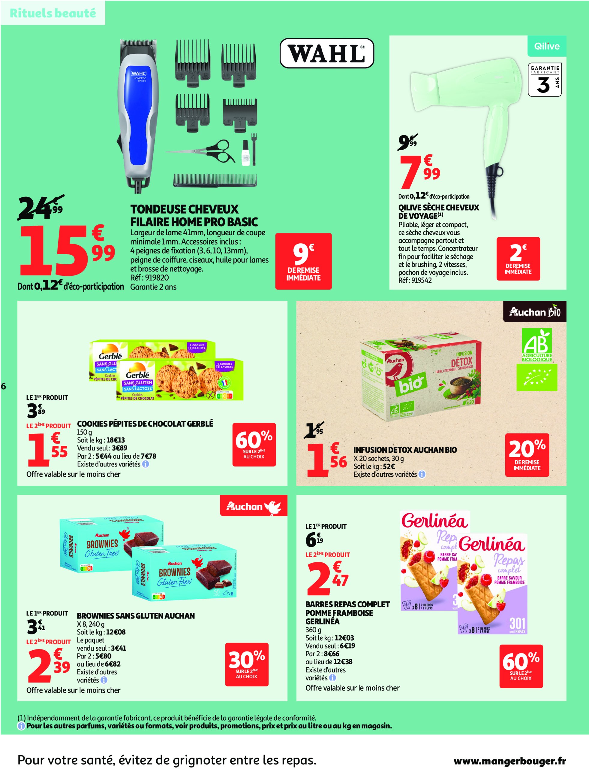 auchan - Auchan supermarché - Remises en beauté, c'est aussi dans votre Super folder geldig vanaf 17/06 - 28/06 - page: 6