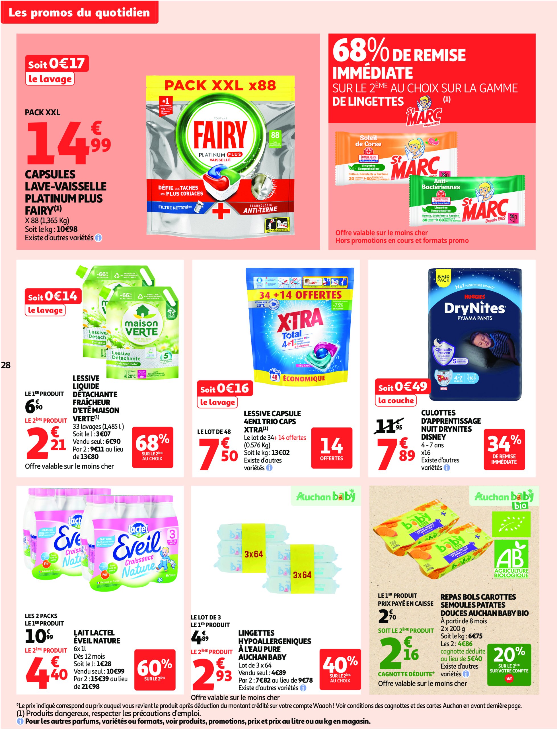 auchan - Auchan supermarché - Remises en beauté, c'est aussi dans votre Super folder geldig vanaf 17/06 - 28/06 - page: 28