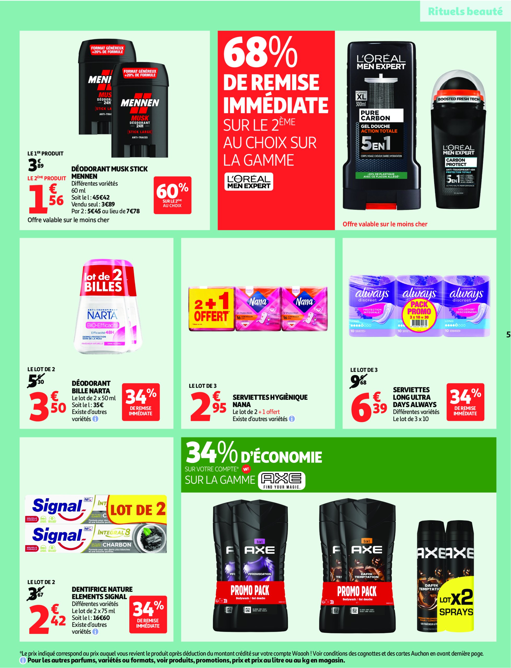 auchan - Auchan supermarché - Remises en beauté, c'est aussi dans votre Super folder geldig vanaf 17/06 - 28/06 - page: 5