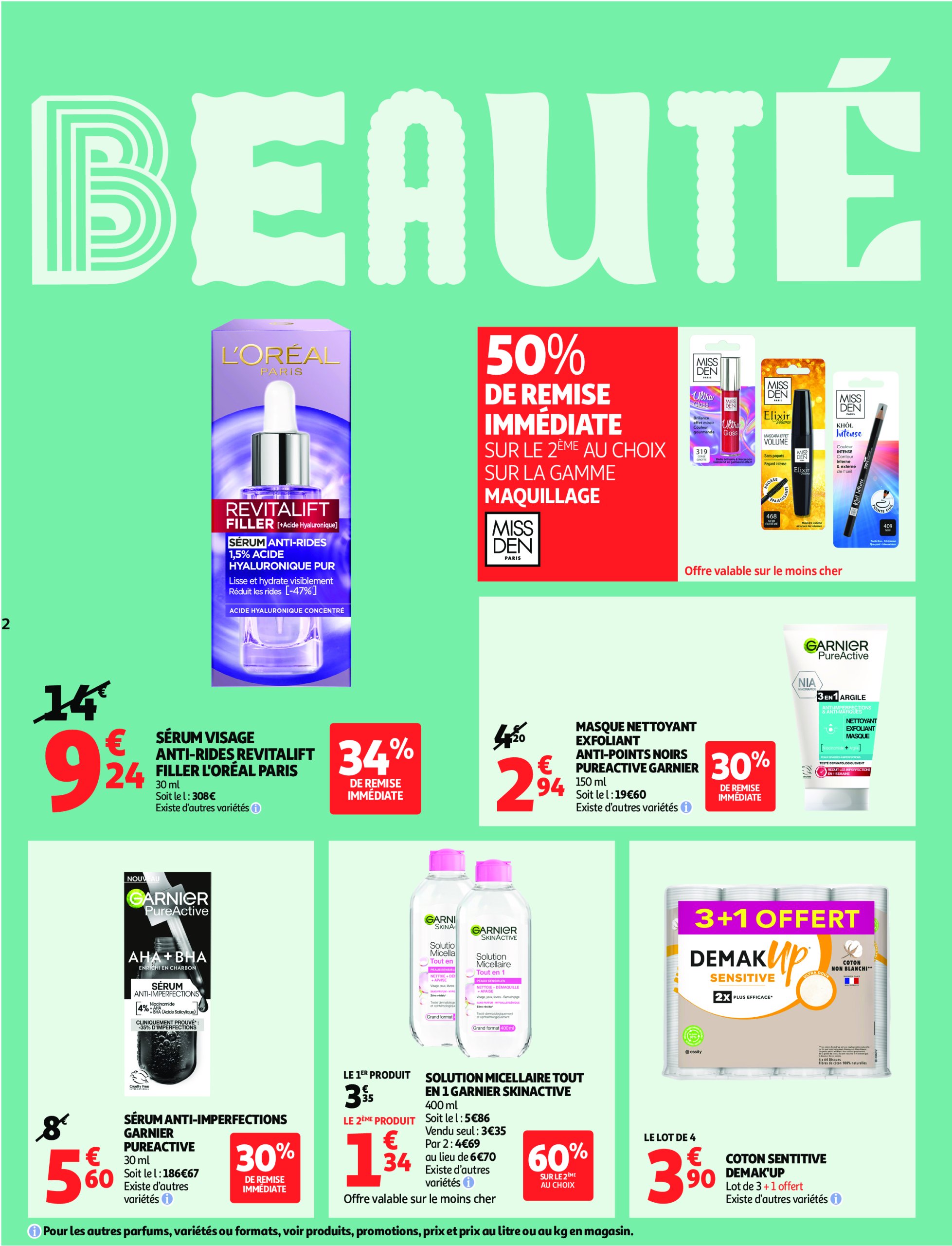 auchan - Auchan supermarché - Remises en beauté, c'est aussi dans votre Super folder geldig vanaf 17/06 - 28/06 - page: 2
