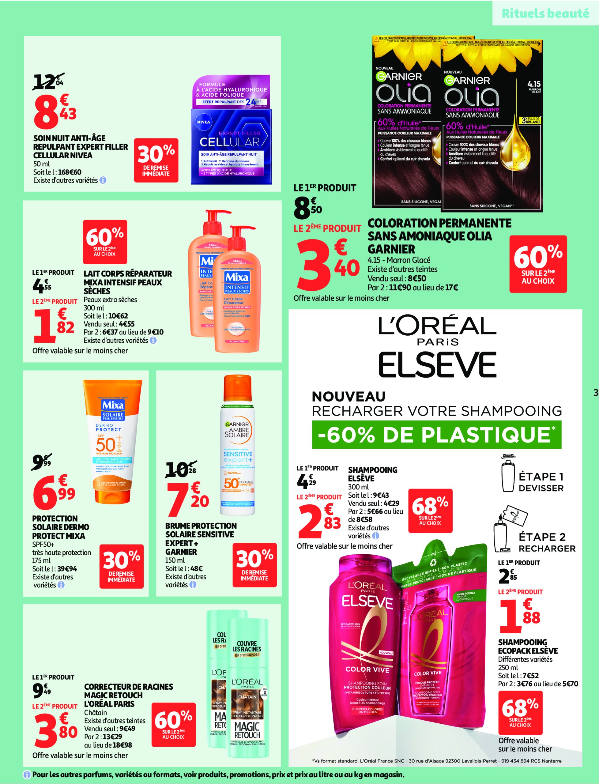 auchan - Auchan supermarché - Remises en beauté, c'est aussi dans votre Super folder geldig vanaf 17/06 - 28/06 - page: 3