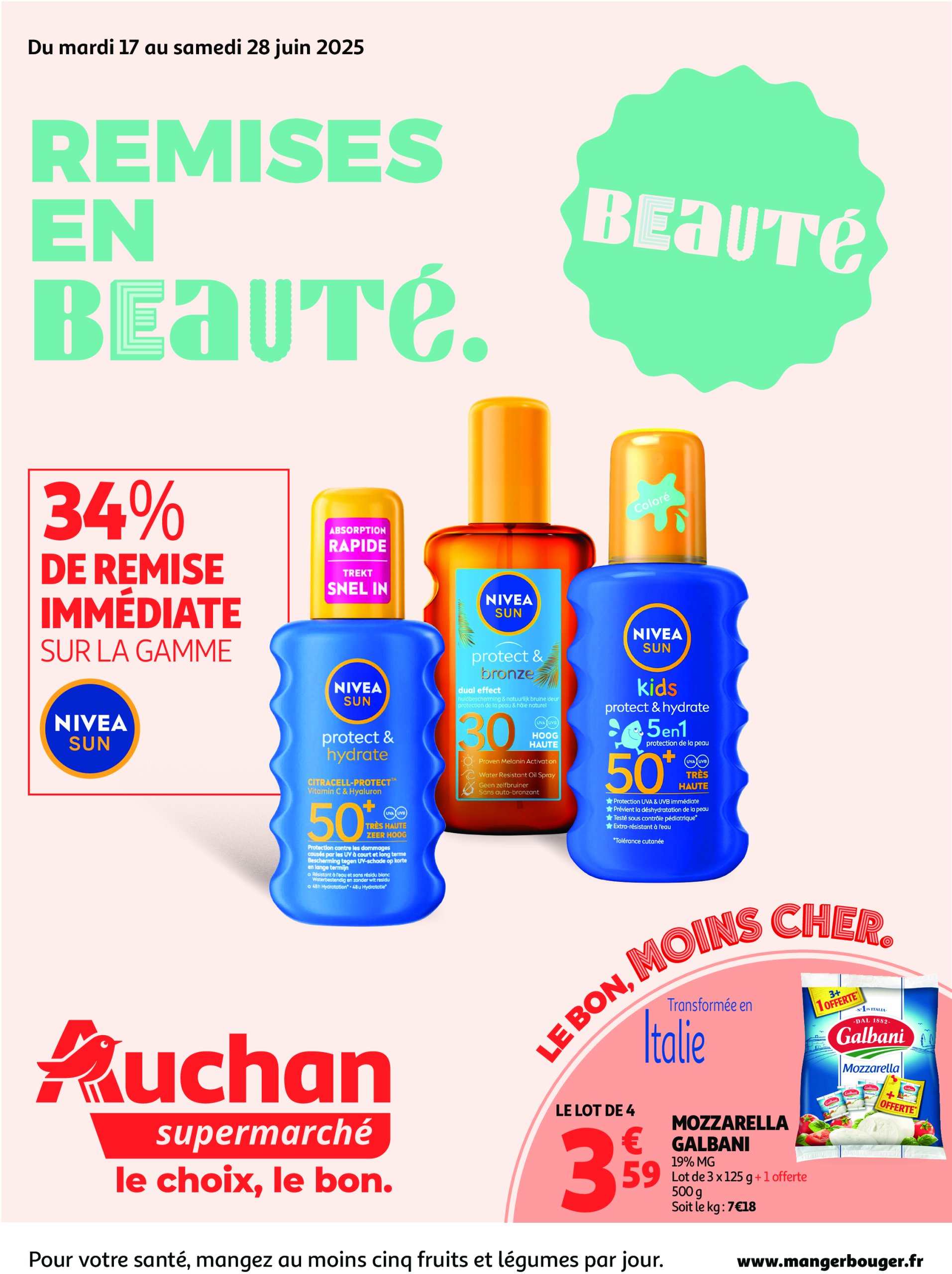 auchan - Auchan supermarché - Remises en beauté, c'est aussi dans votre Super folder geldig vanaf 17/06 - 28/06