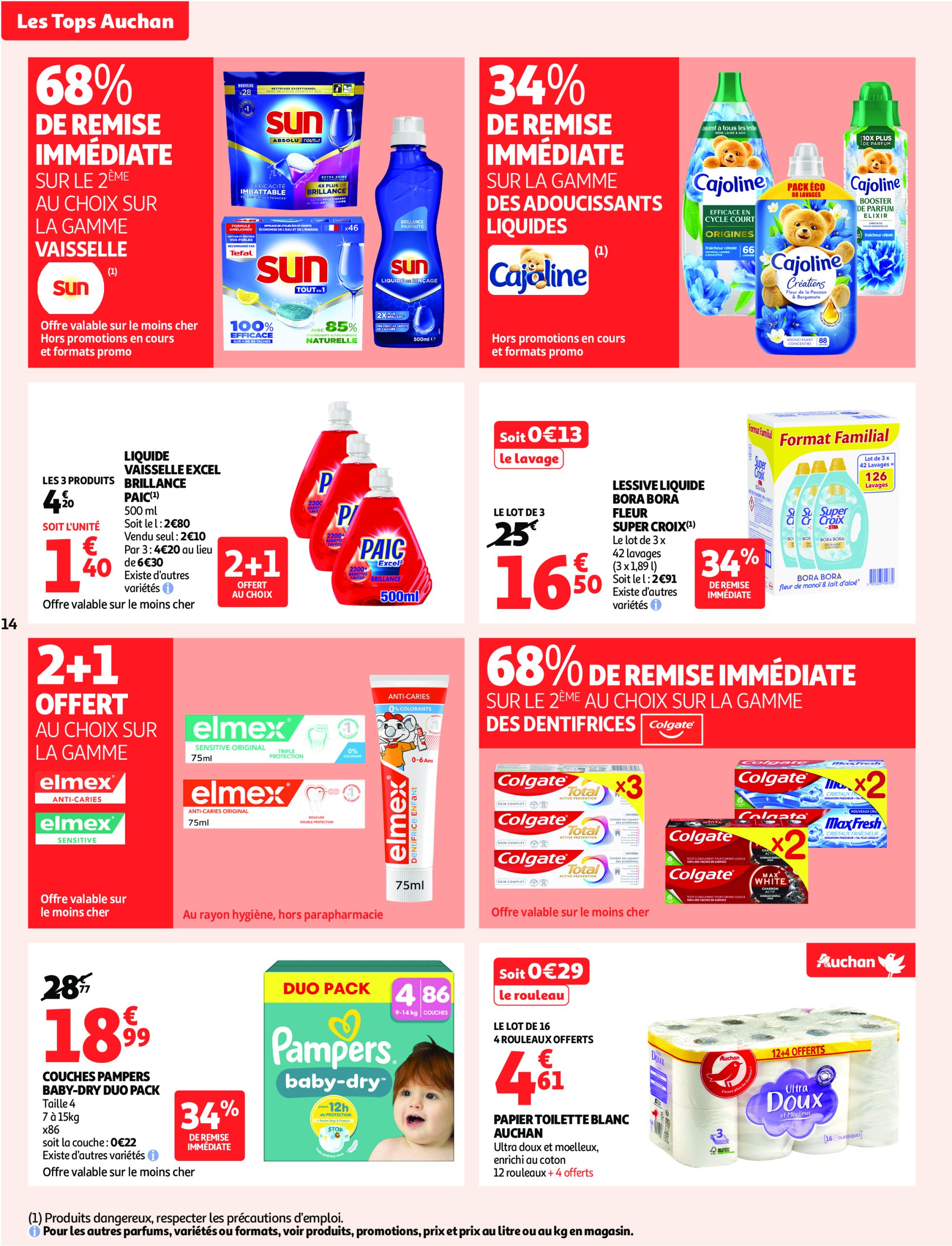 auchan - Auchan supermarché - Le frais, le bon, moins cher folder geldig vanaf 24/06 - 28/06 - page: 14