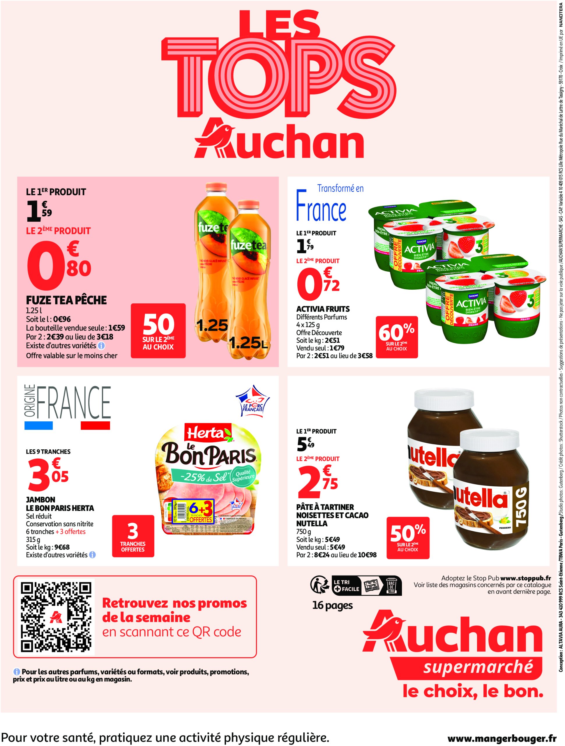 auchan - Auchan supermarché - Le frais, le bon, moins cher folder geldig vanaf 24/06 - 28/06 - page: 16