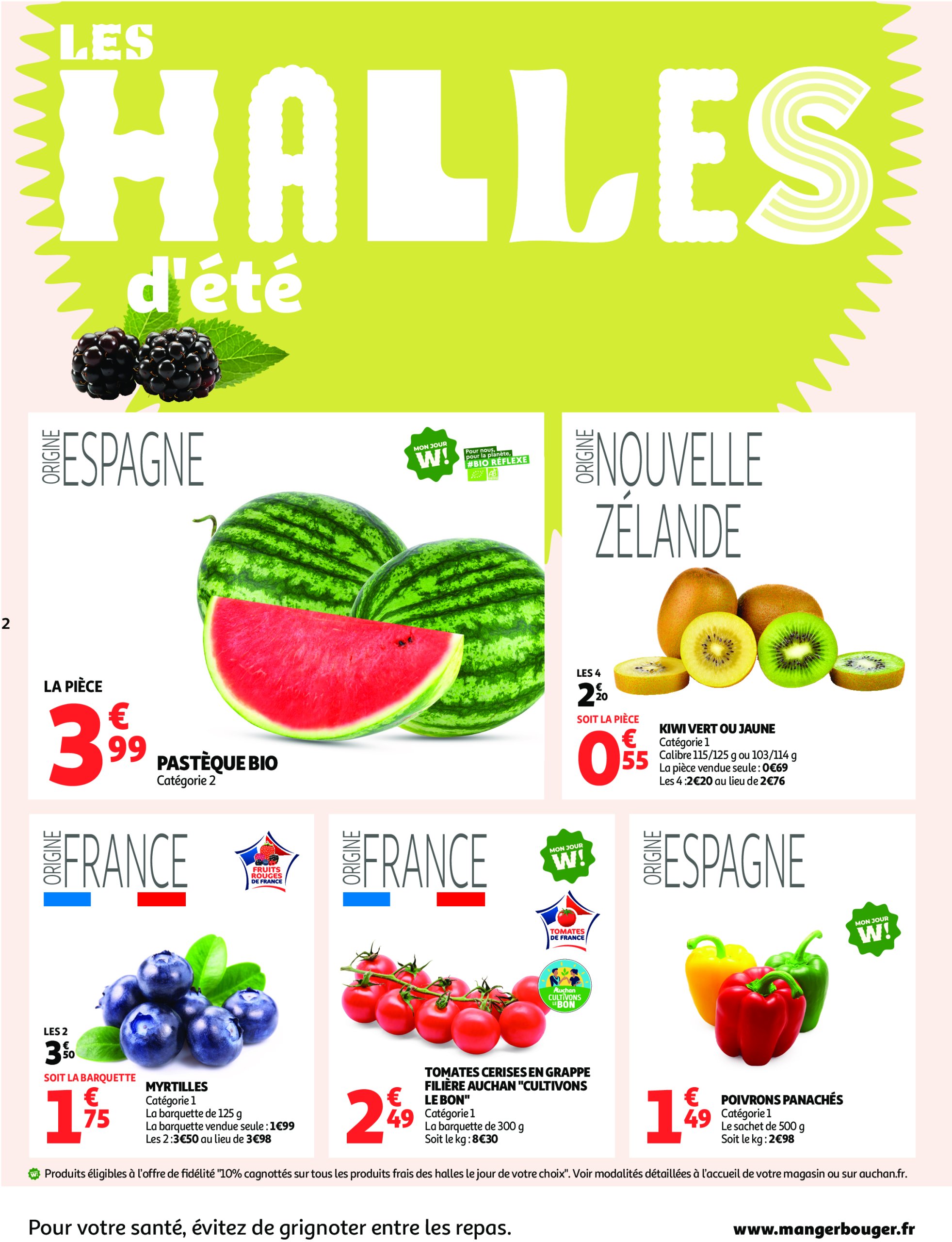 auchan - Auchan supermarché - Le frais, le bon, moins cher folder geldig vanaf 24/06 - 28/06 - page: 2