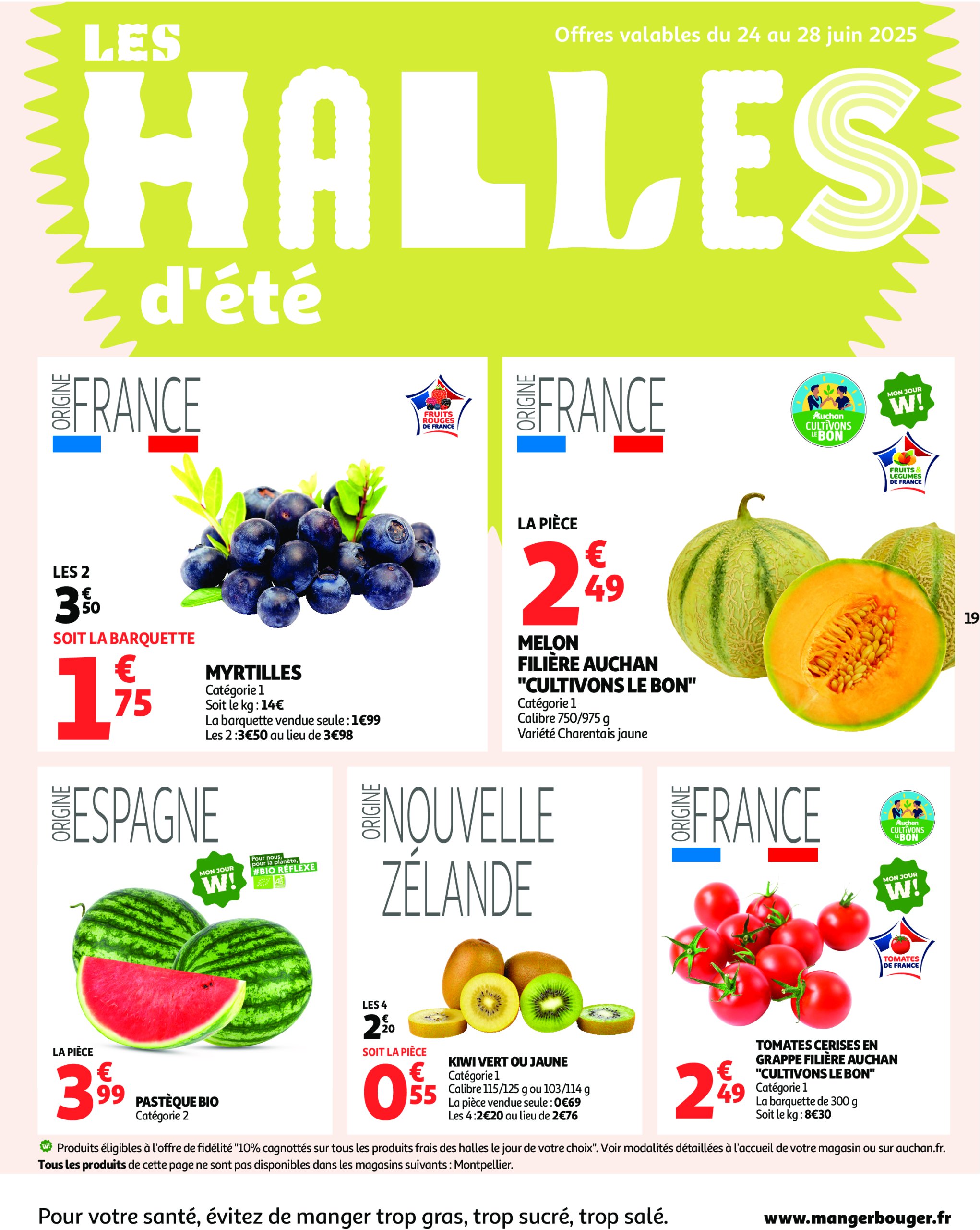 auchan - Auchan - Des prix aussi bas, c'est le Top ! folder geldig vanaf 24/06 - 06/07 - page: 19