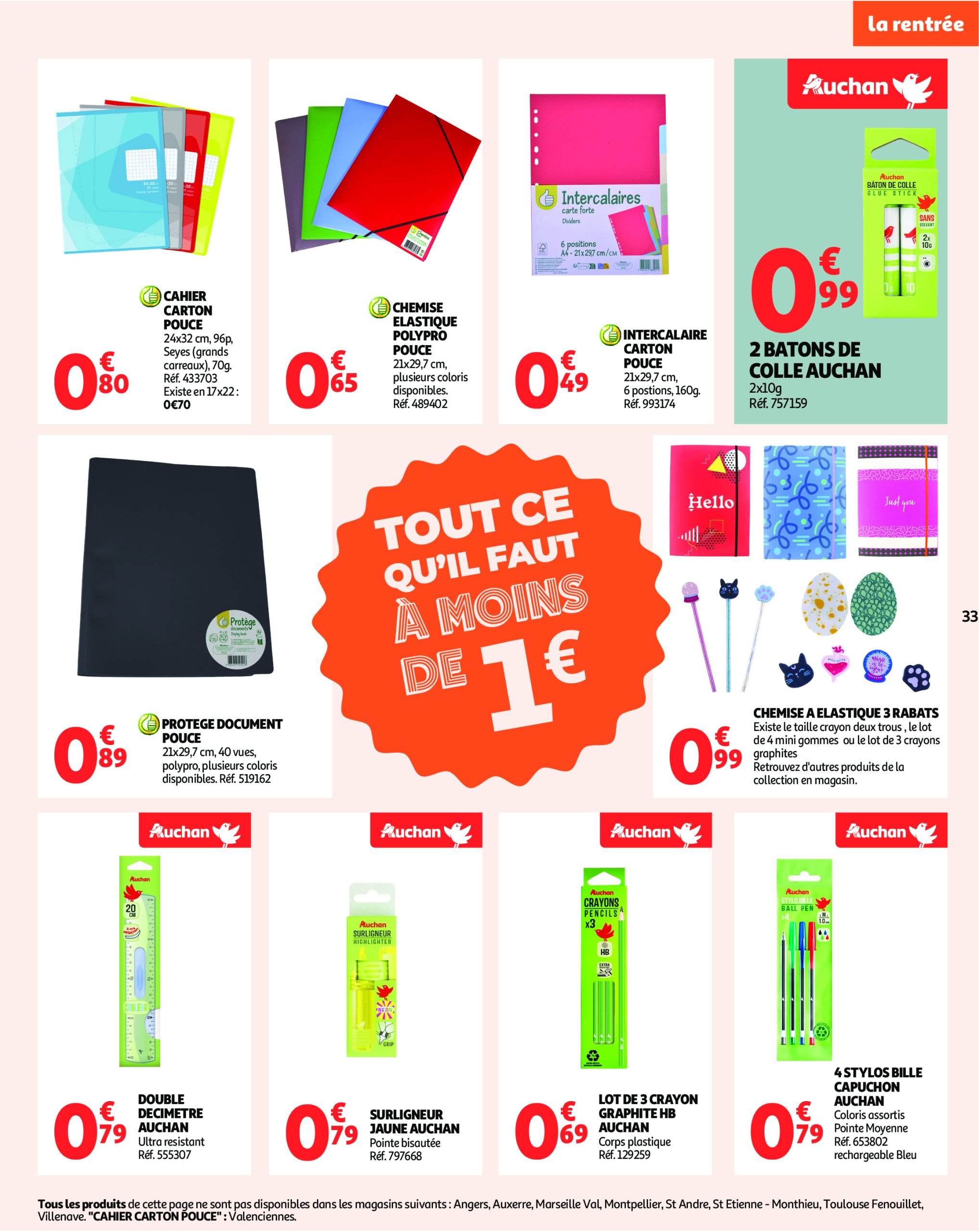 auchan - Auchan - Des prix aussi bas, c'est le Top ! folder geldig vanaf 24/06 - 06/07 - page: 33